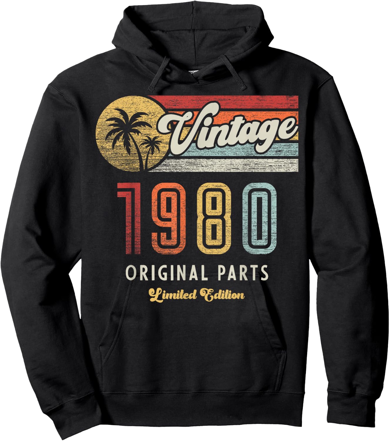 Vintage 1980 Original Parts Fins 45th Anniversary Hoodie - Hoodie | Black