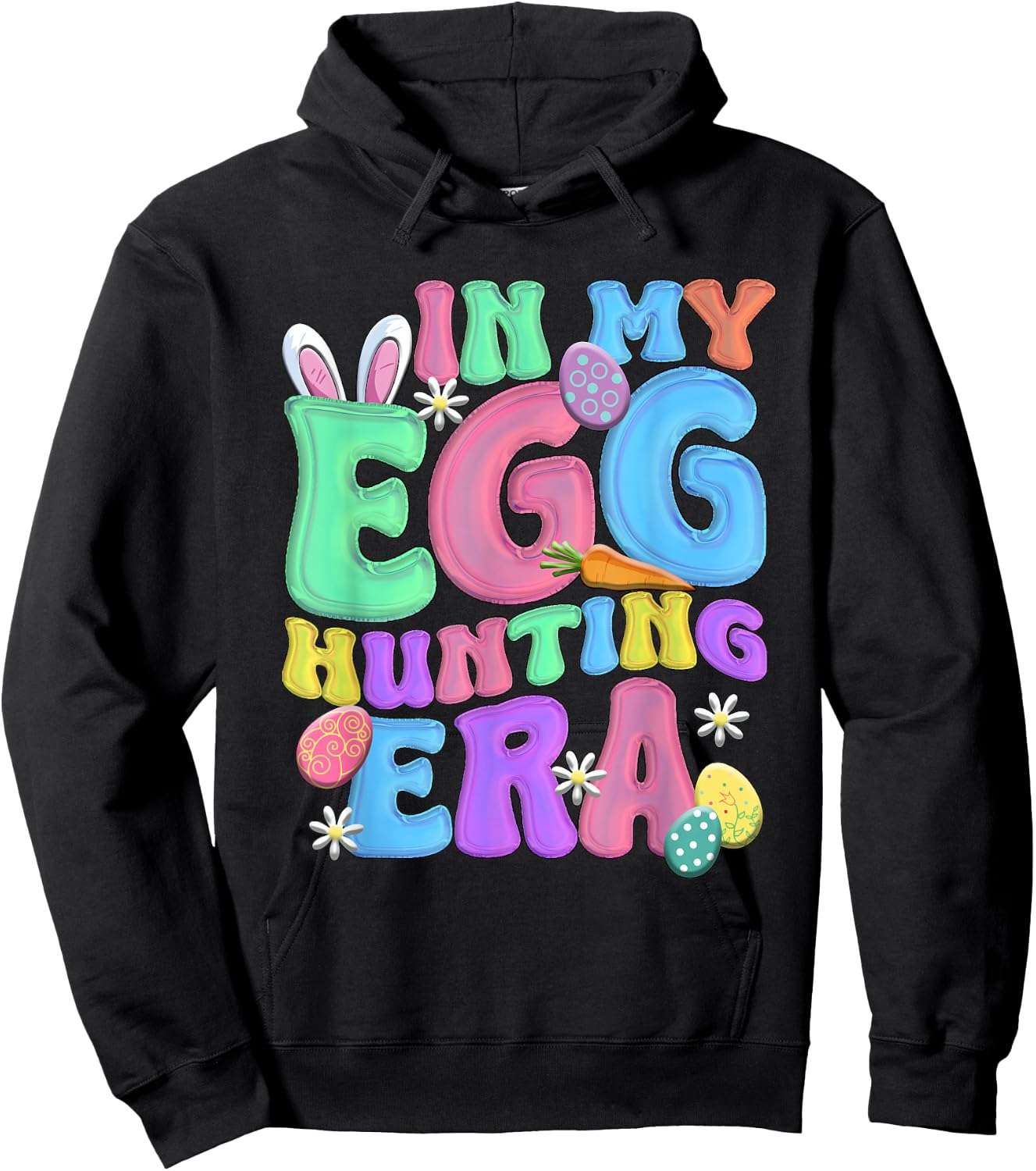 In my egg hunting era Happy Easter day Hoodie - Hoodie | Black