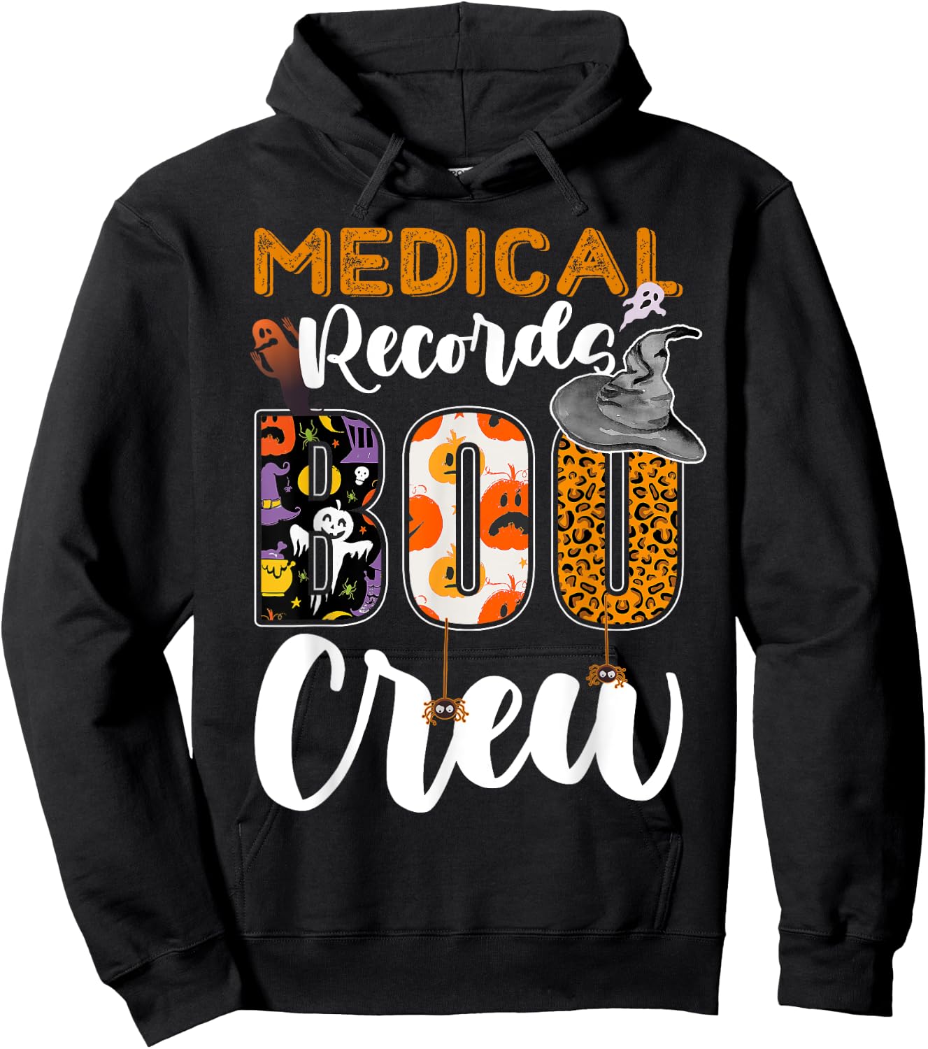 Medical Records Boo Crew Halloween Matching MRT Hoodie - Hoodie | Black