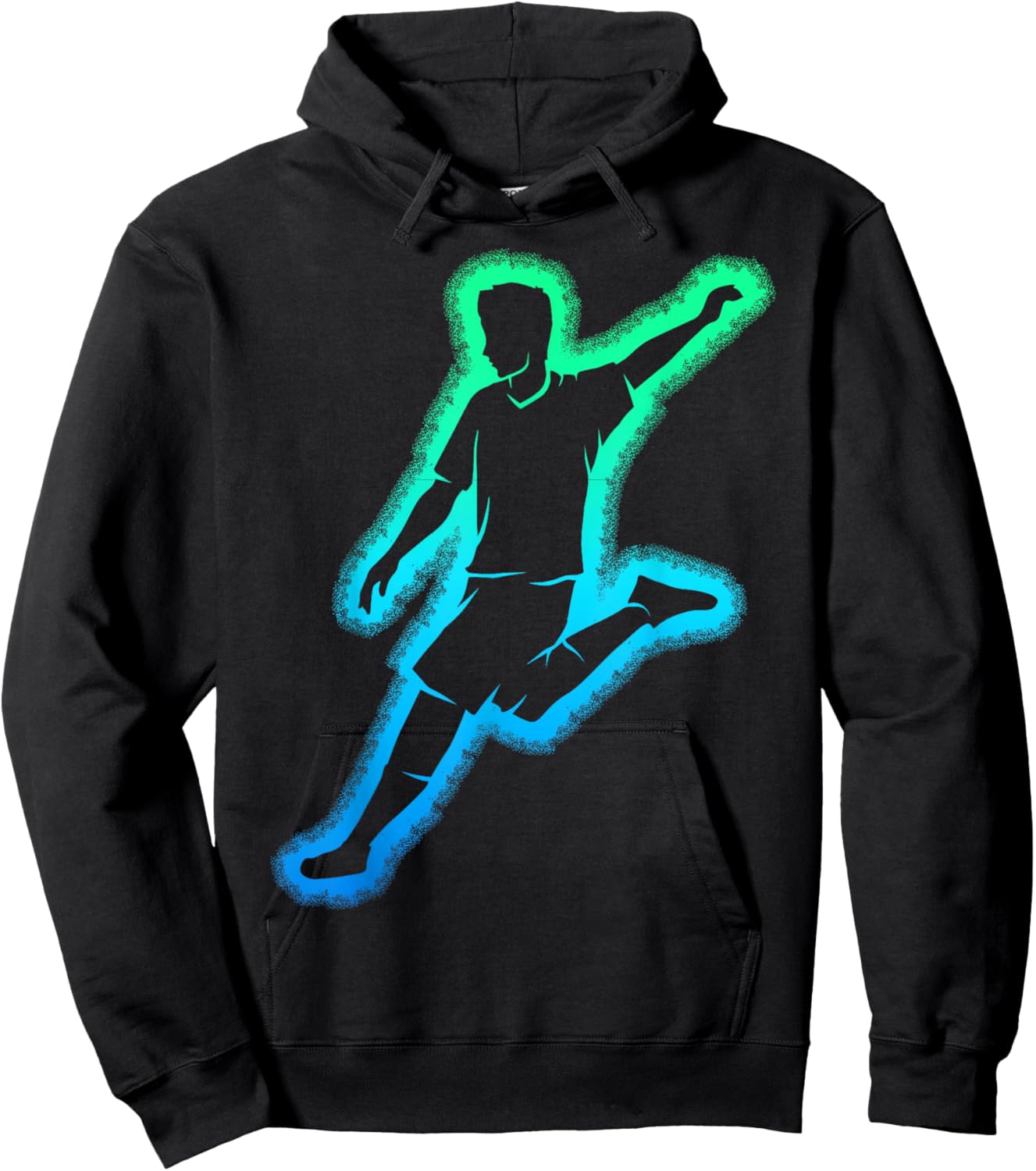 Football Player Children's Boys' , black Hoodie - Hoodie | Black