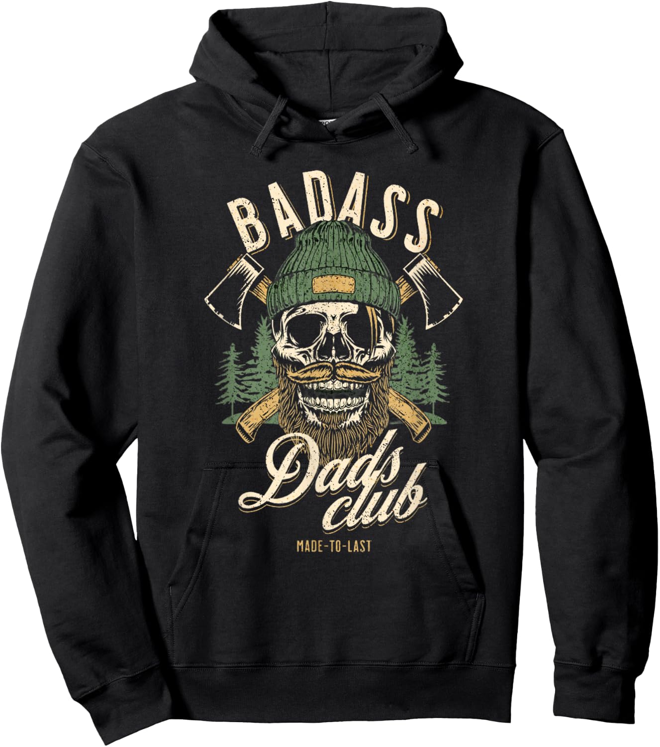 Badass Dads Club T Funny Birthday Stepdad T Hoodie - Hoodie | Black