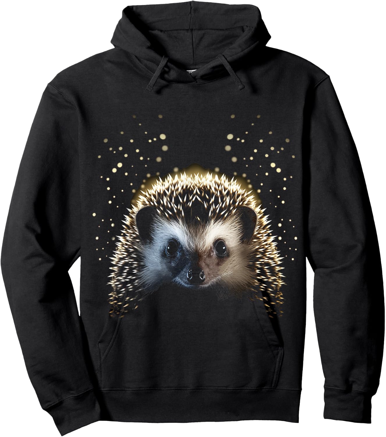 Hedgehog Animal Art Graphic Hedgehog , Black, S Hoodie - Hoodie | Black
