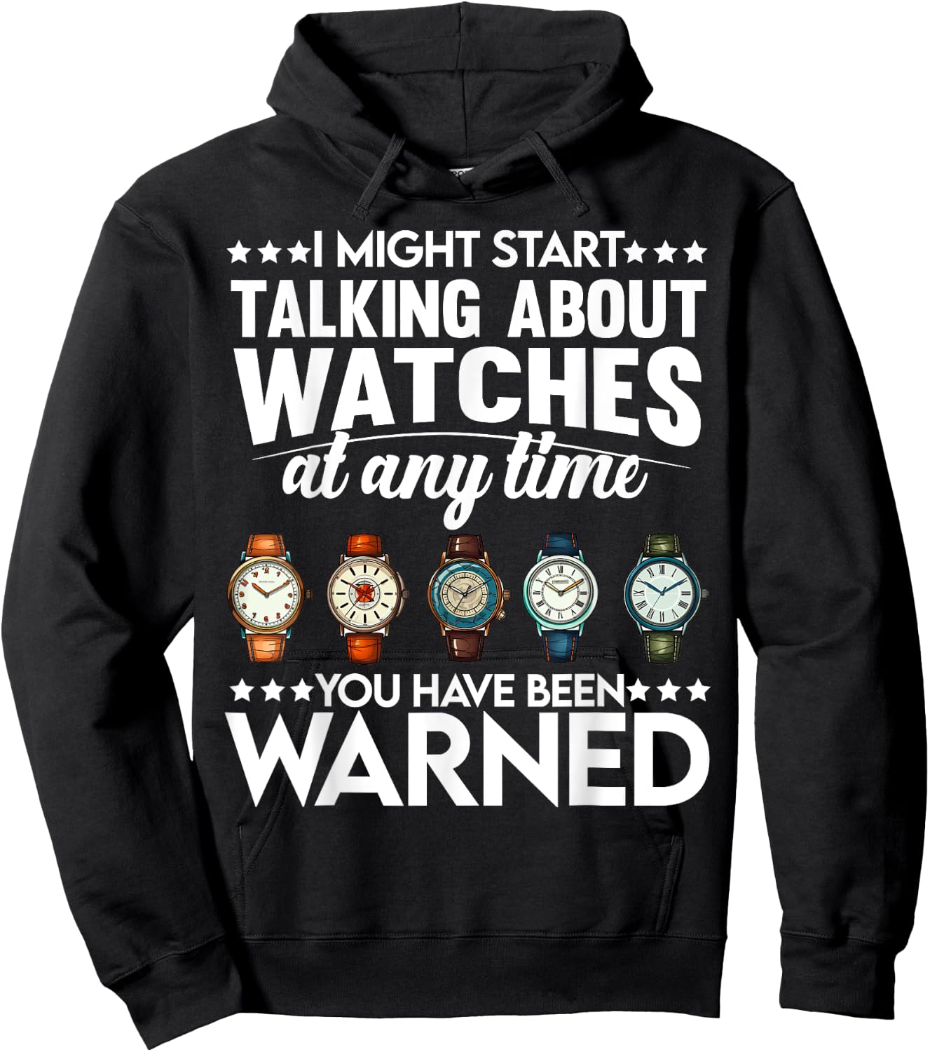 Watch Collector Horologist Collecting Watches Enthusiast Hoodie - Hoodie | Black
