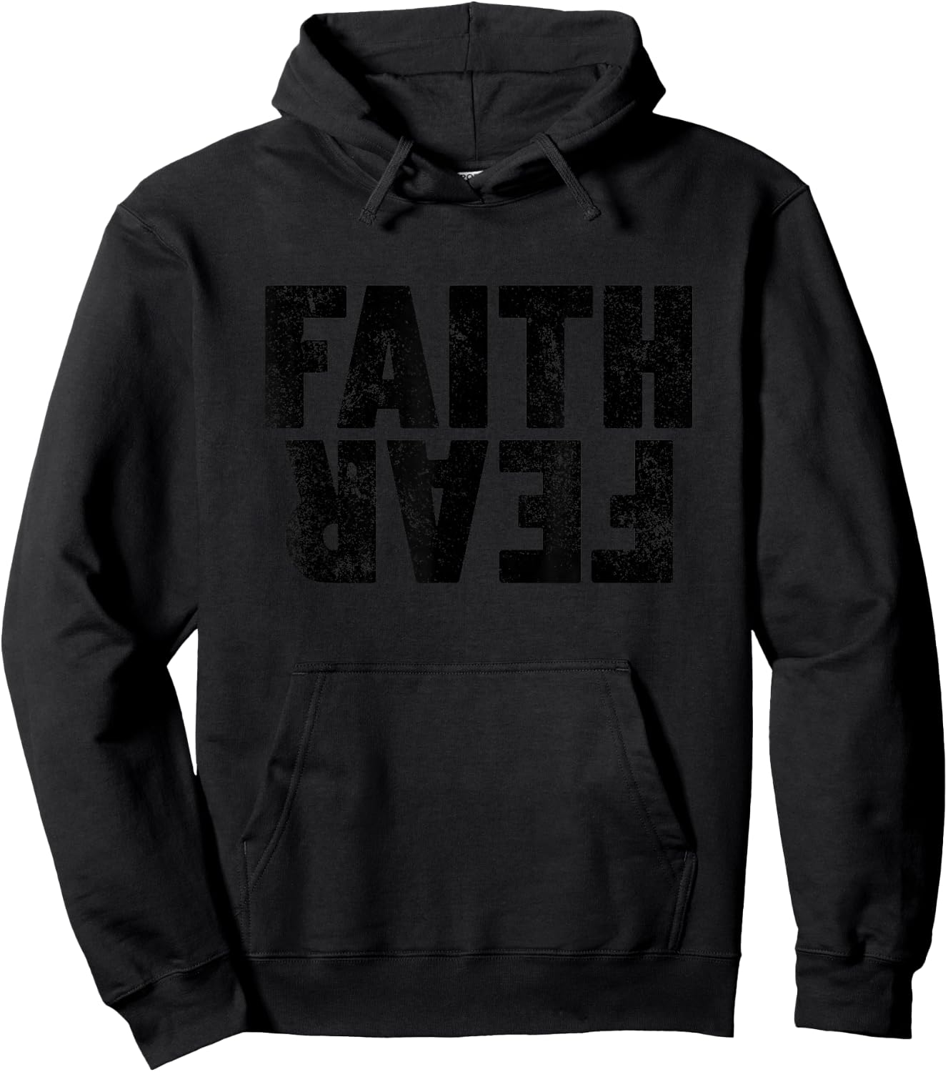 Faith Over Fear Women's Men's Christian Faith Over Fear Hoodie - Hoodie | Black