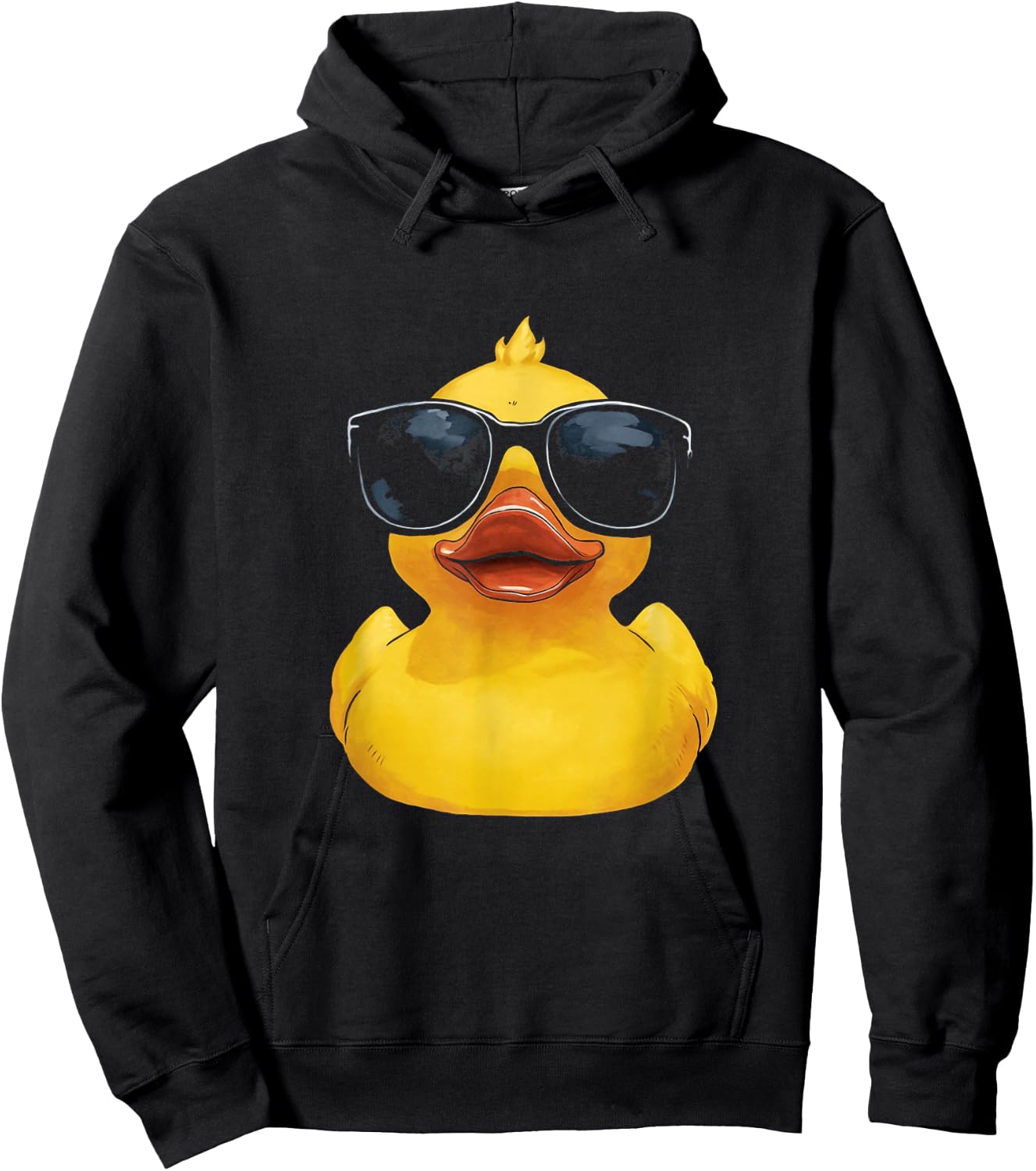 Rubber Duck Cool Duckie With Sunglasses Duckling Funny Ducky Hoodie - Hoodie | Black