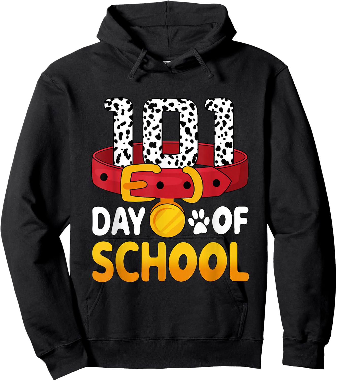 100 Days Of School Dalmatian Dog Boy Kid 100th Day Of School Hoodie - Hoodie | Black