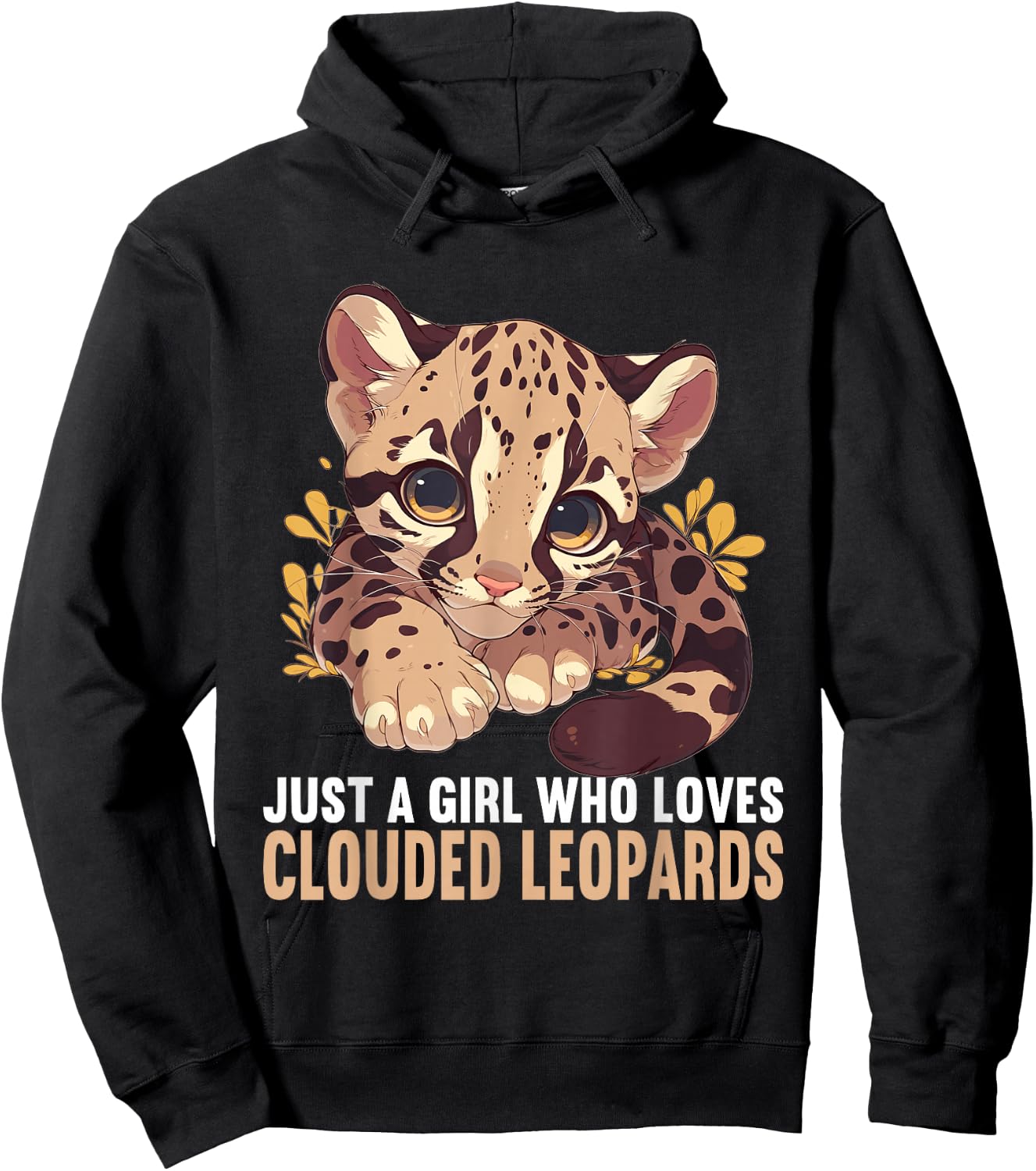 Just a Girl who loves Clouded Leopards Clouded Leopard Hoodie - Hoodie | Black