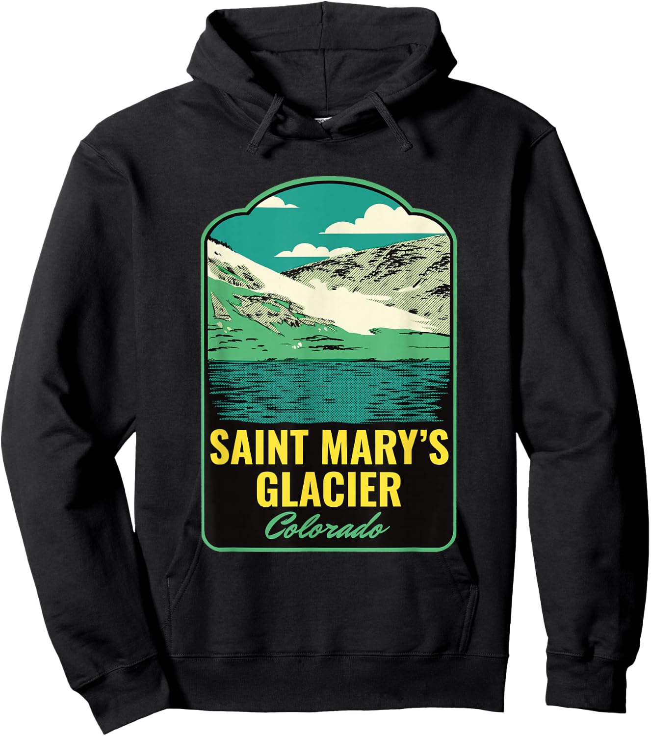 Saint Marys Glacier Colorado Hoodie - Hoodie | Black