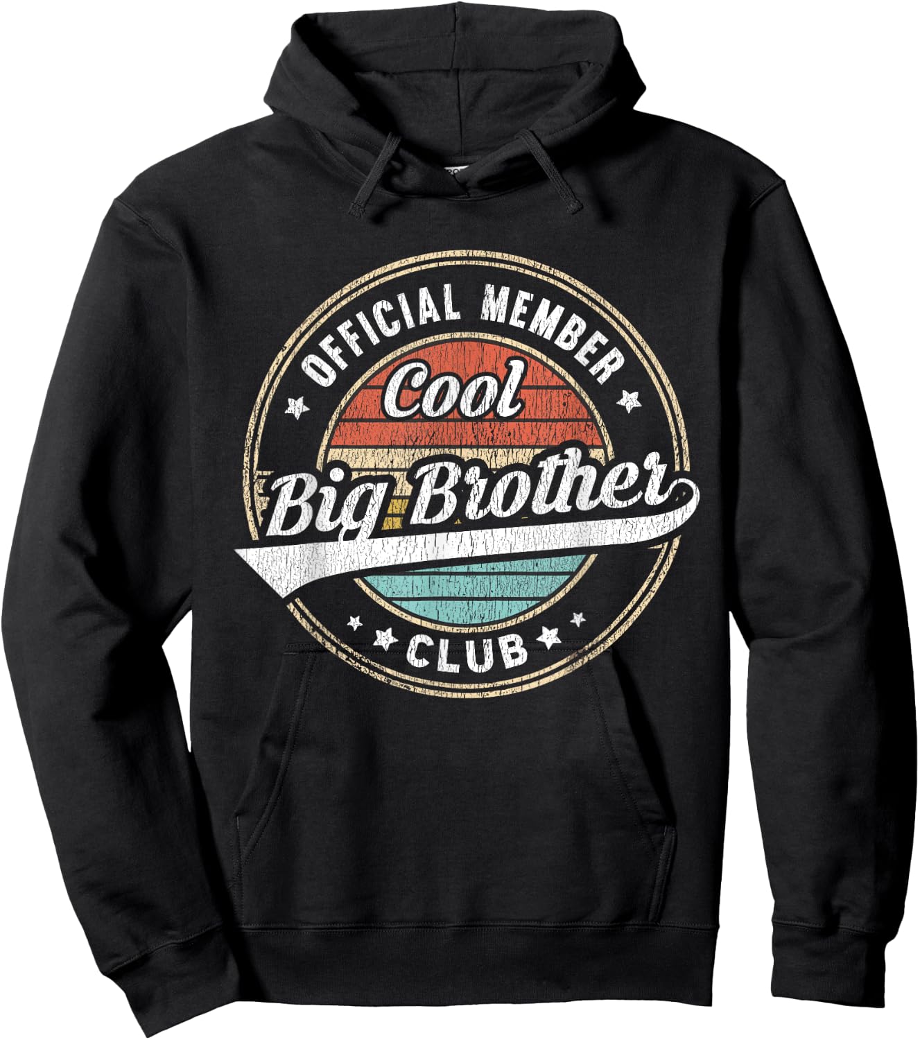 Official Member Cool Big Brother Club Funny Big Bro Hoodie - Hoodie | Black