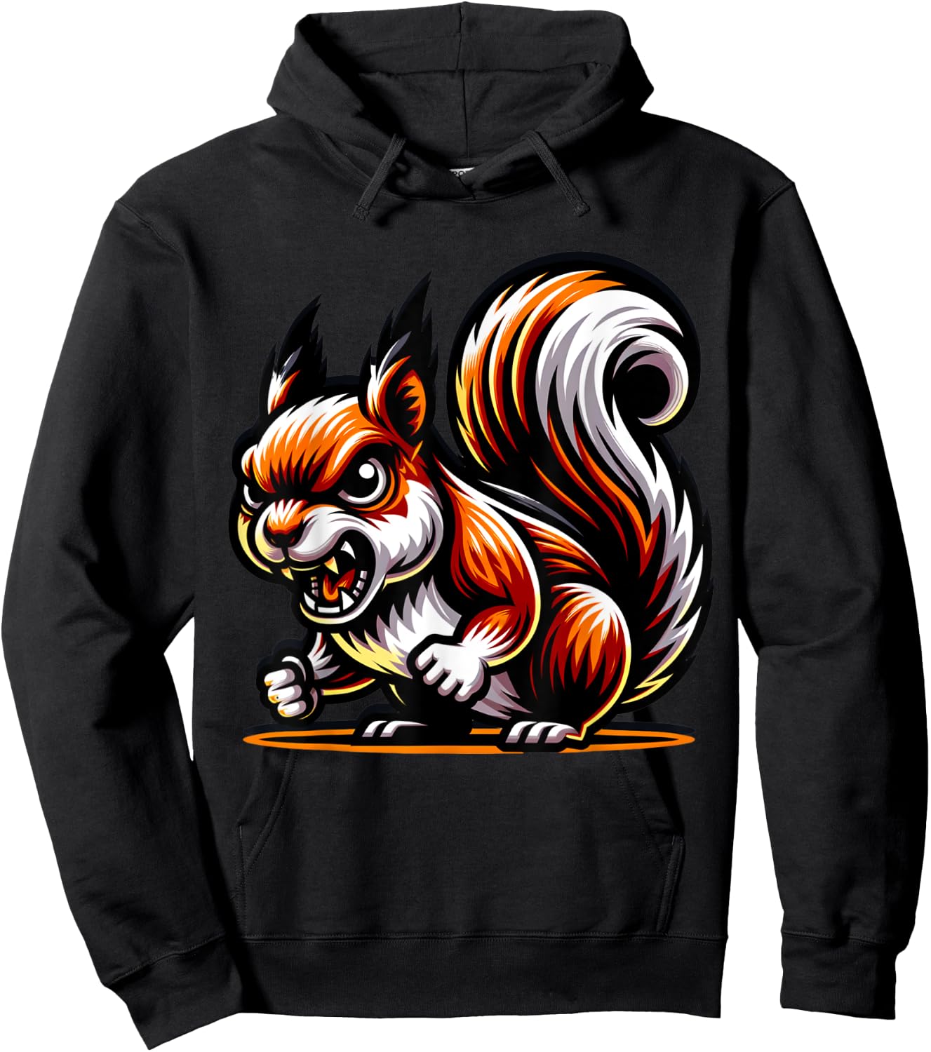 Angry Squirrel Hoodie - Hoodie | Black