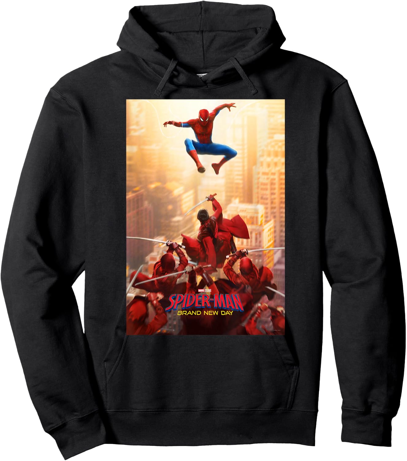 Marvel Studios Spider-Man BND Movie 2026 Hand Ninja Poster Hoodie - Hoodie | Black