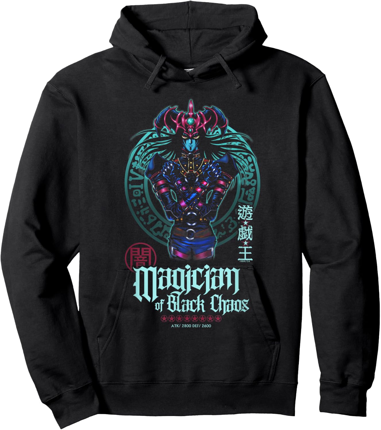 Yu-Gi-Oh! Magician of Black Chaos Kanji Portait Card Anime Hoodie - Hoodie | Black
