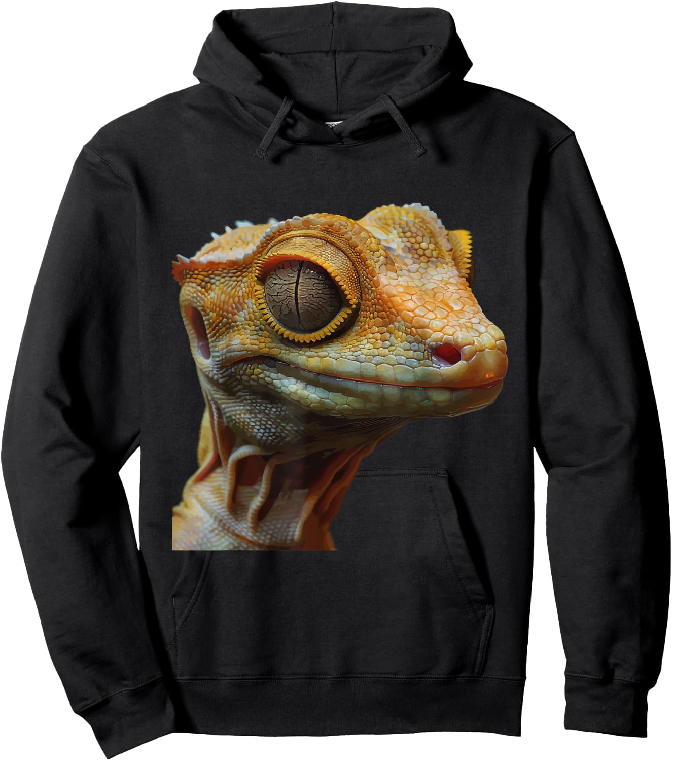 Crested Gecko Hoodie - Hoodie | Black