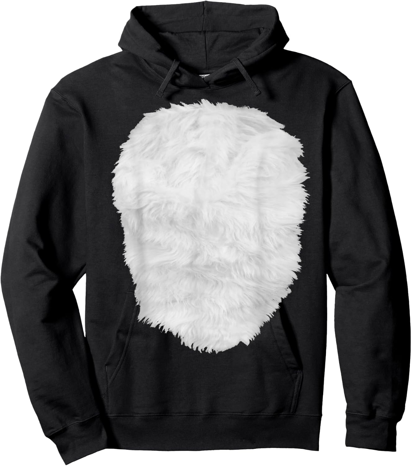 Skunk Photo of Hairy Chest Halloween Skunk Costume , black Hoodie - Hoodie | Black