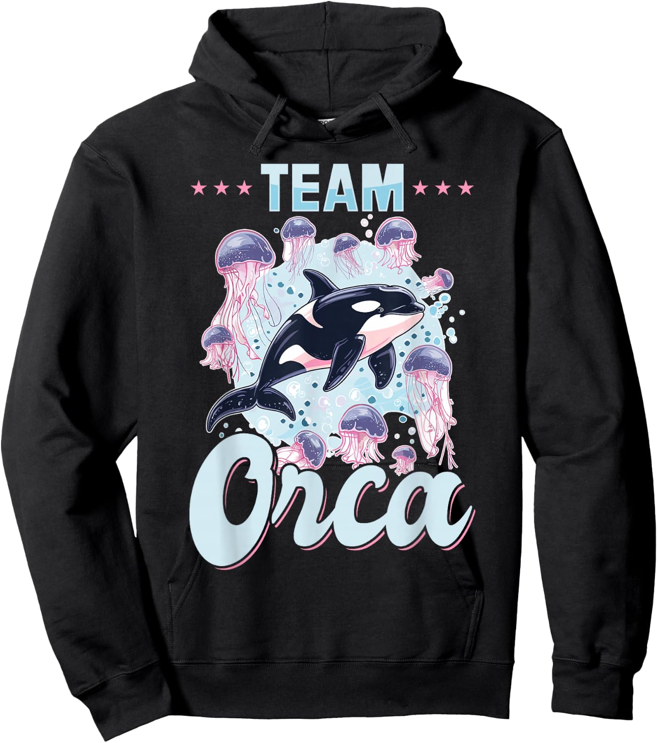 Funny Orca Animal Team Orca Hoodie - Hoodie | Black