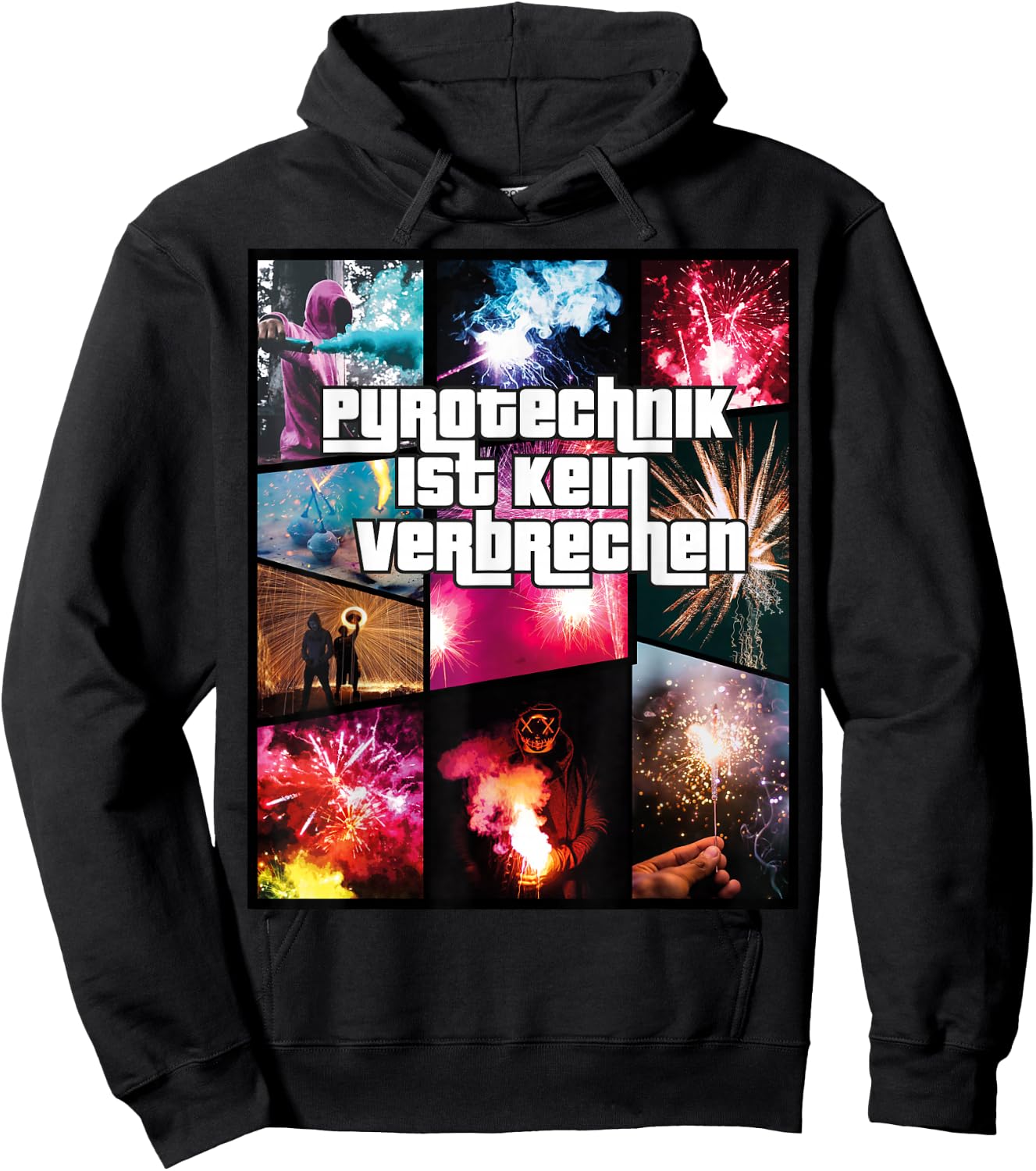 Pyrotechnik Ist Kein Verbrechen - Feuerwerk Hoodie - Hoodie | Black