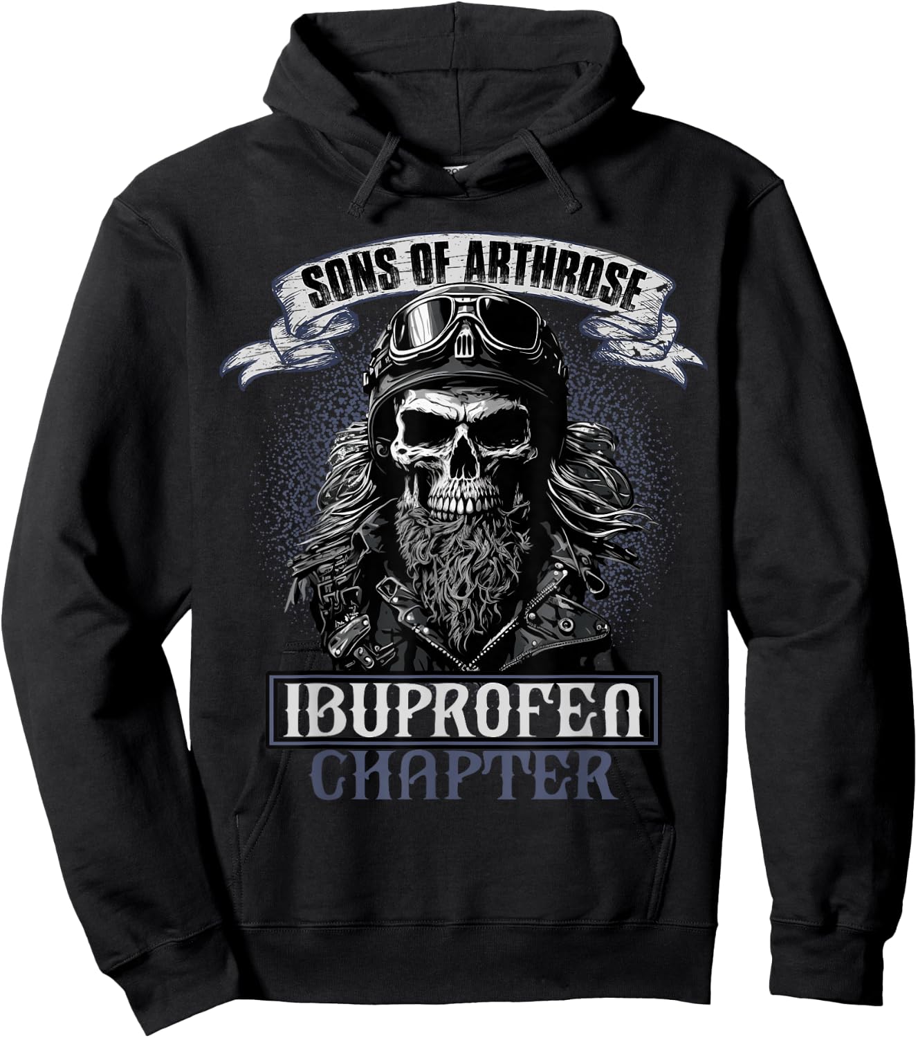 Sons of Arthrosis Ibuprofen Chapter Biker Motorcyclist , black Hoodie - Hoodie | Black