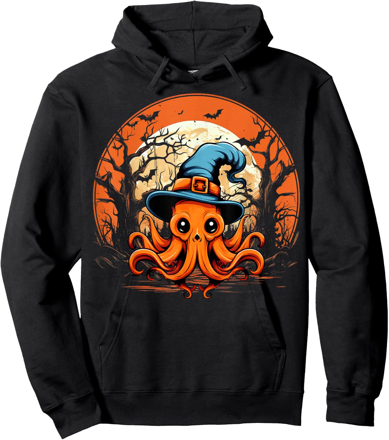 Octopus Lover - Octopus Halloween Spooky Ghost Costume Style Hoodie - Hoodie | Black