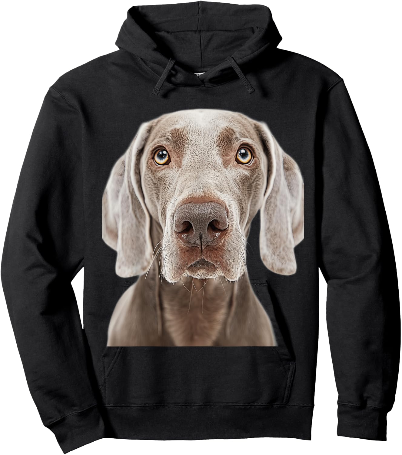 Weimaraner , Black, S Hoodie - Hoodie | Black