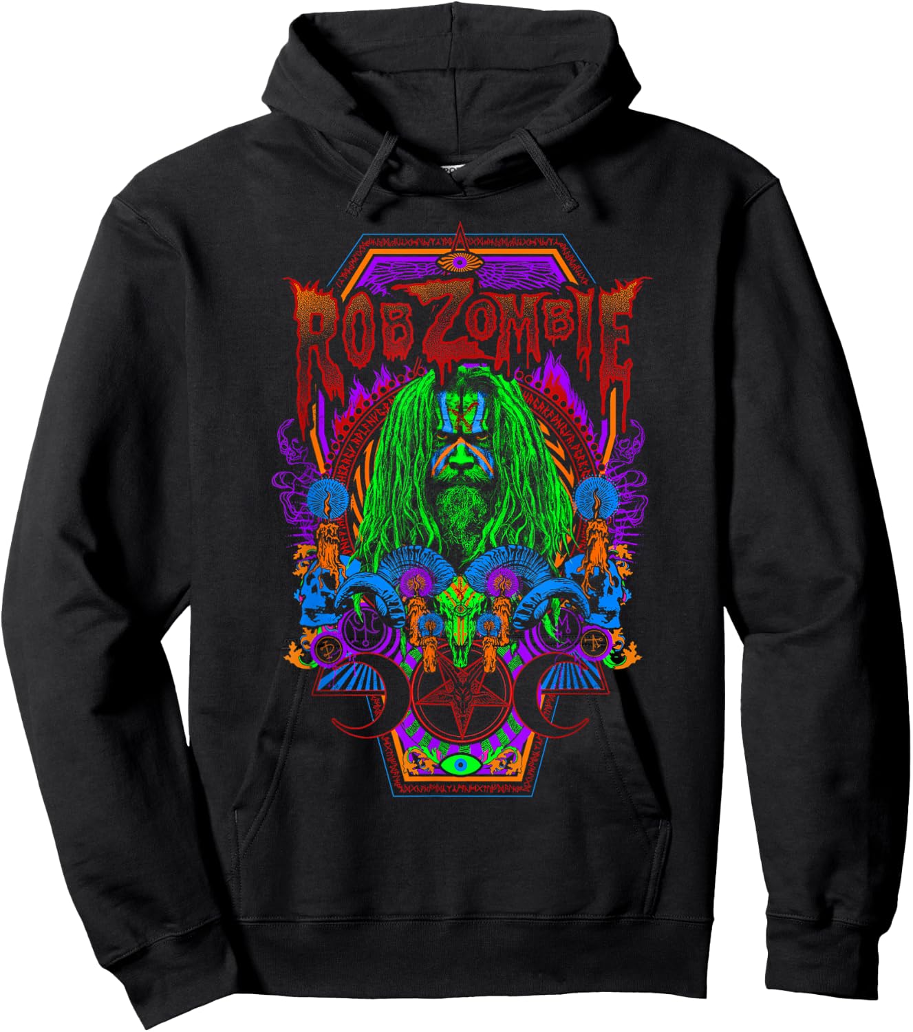 Rob Zombie – Necrocolor Hoodie - Hoodie | Black