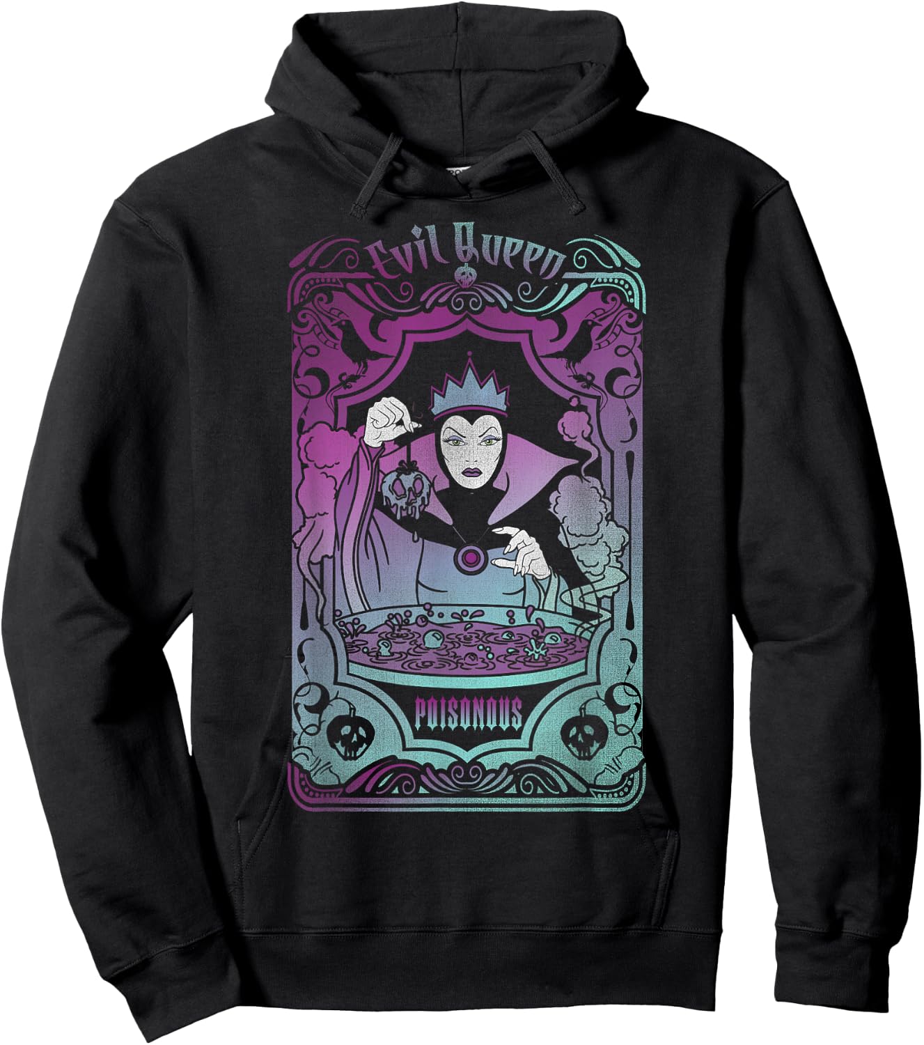 Disney Villains Snow White Evil Queen Tarot Card Hoodie - Hoodie | Black