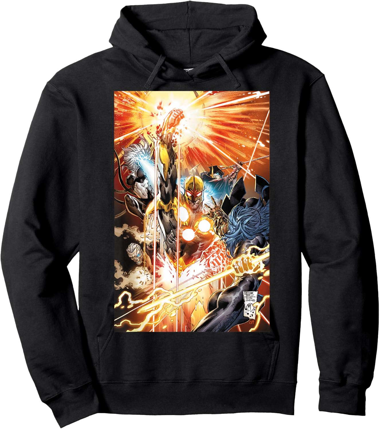 Marvel Nova Classic Portrait Poster Hoodie - Hoodie | Black