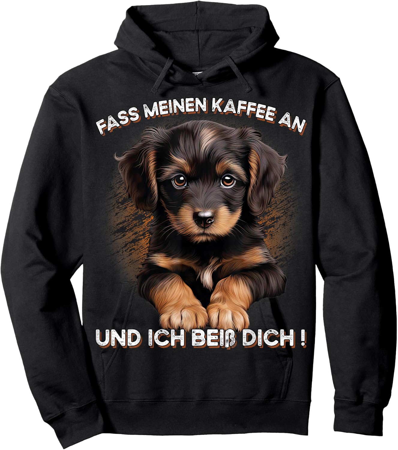 Fass meinen Kaffee an und ich beiß dich Hoodie - Hoodie | Black