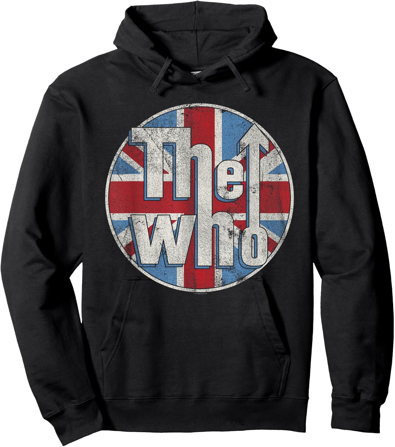 The Who Offizielles Union Jack Circle Logo im Used-Look Hoodie - Hoodie | Black