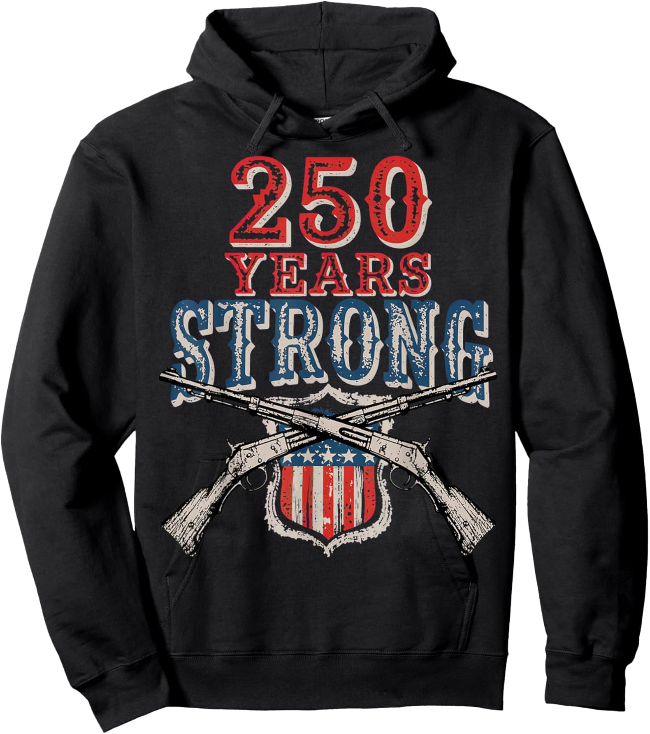 America Pro Gun - 250 Years Strong - USA 250 Hoodie - Hoodie | Black