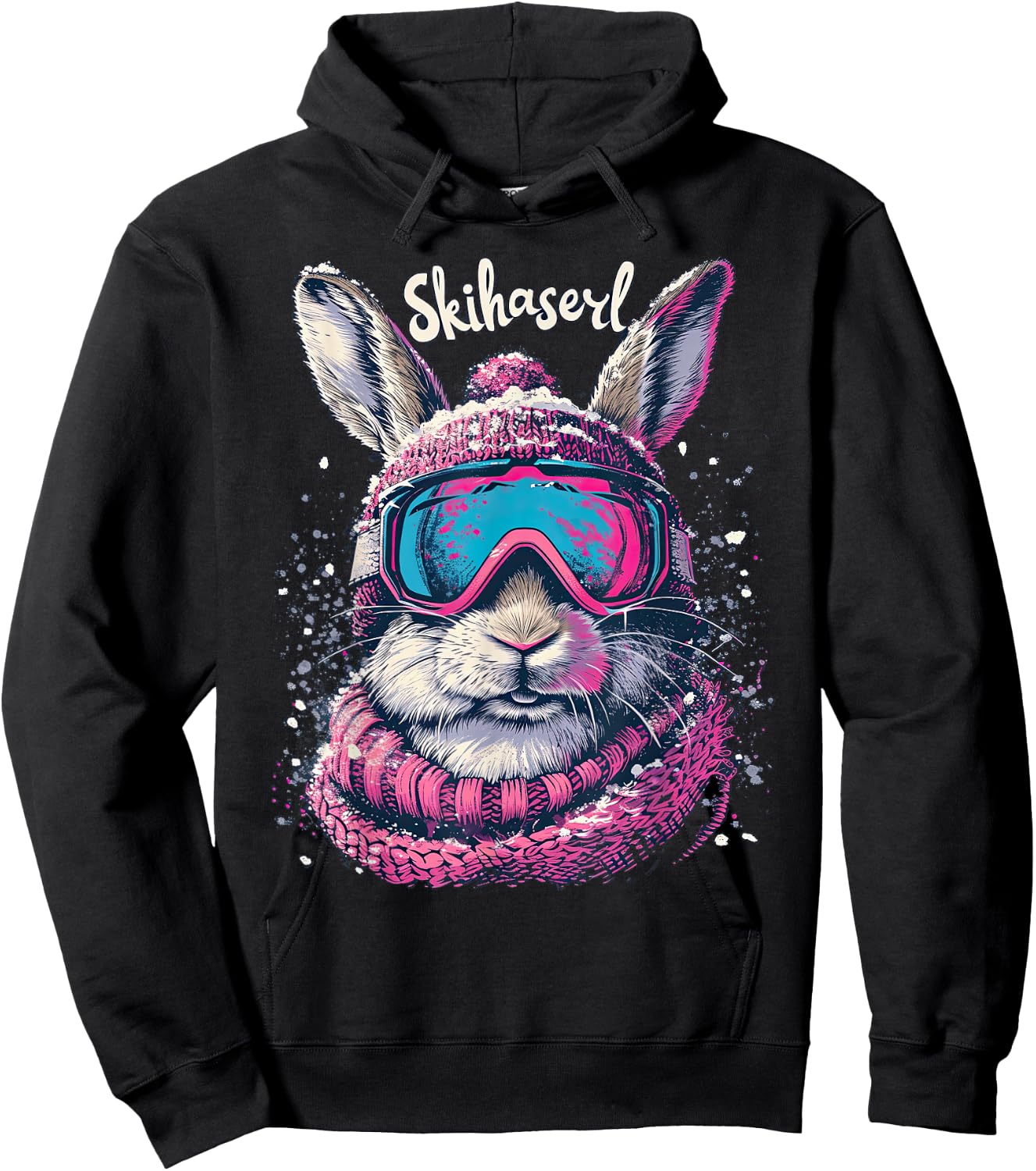 Skihaserl Apres Ski Haserl Skier Winter Women's , black Hoodie - Hoodie | Black