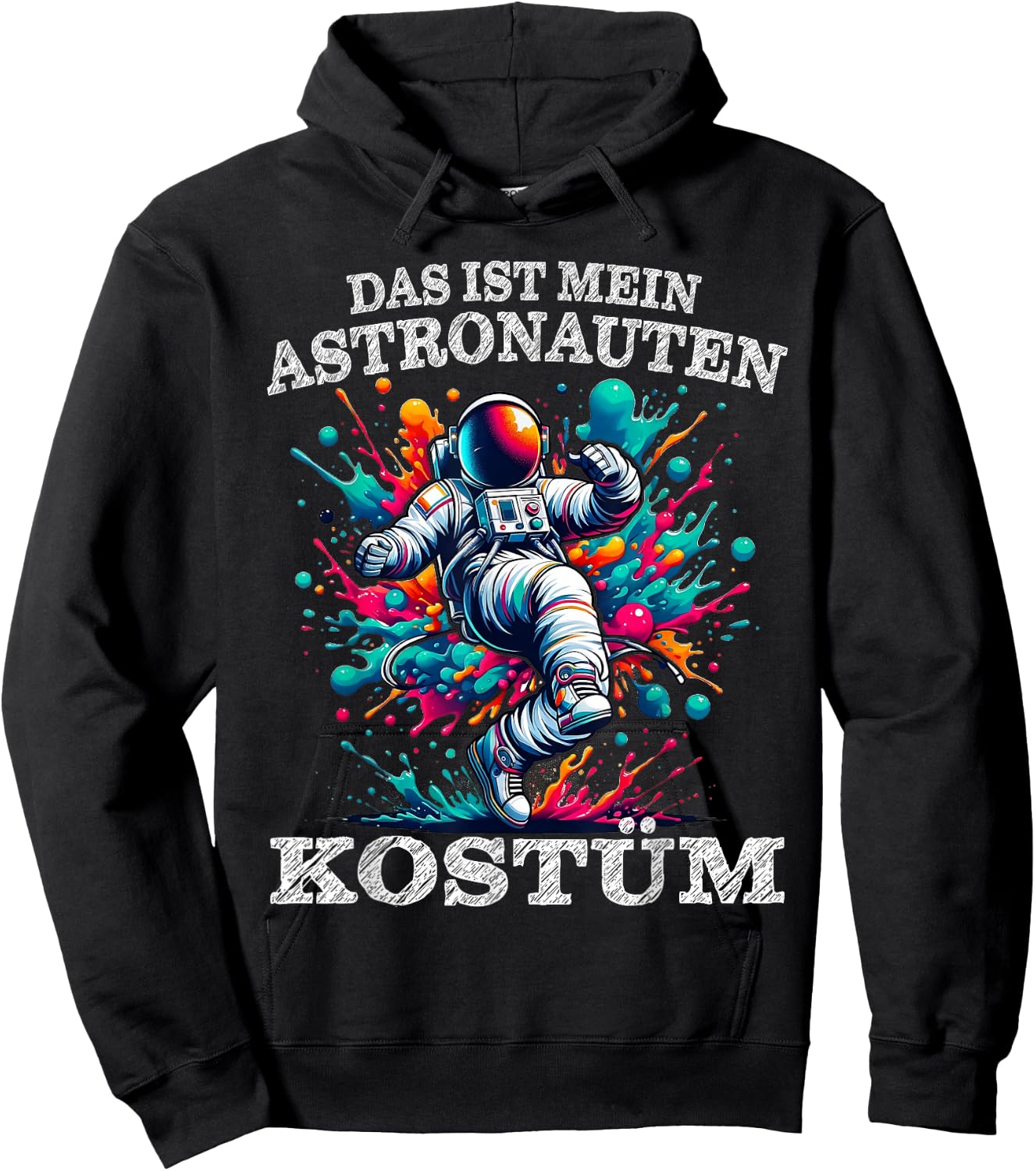 Carnival Space Suit Space Astronaut Costume Colourful , black Hoodie - Hoodie | Black