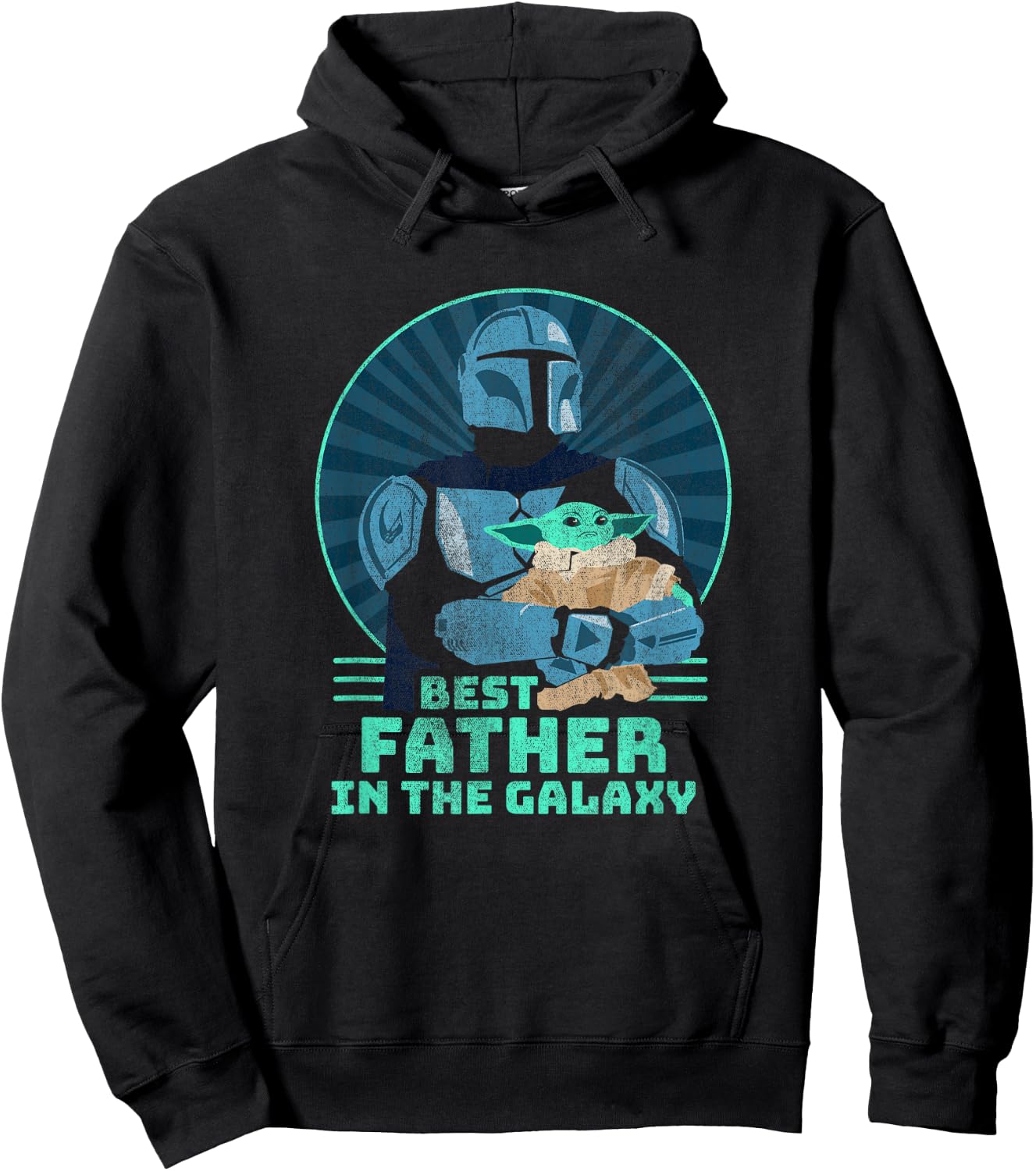 Star Wars: The Mandalorian & Grogu Best Father's Day Hoodie - Hoodie | Black