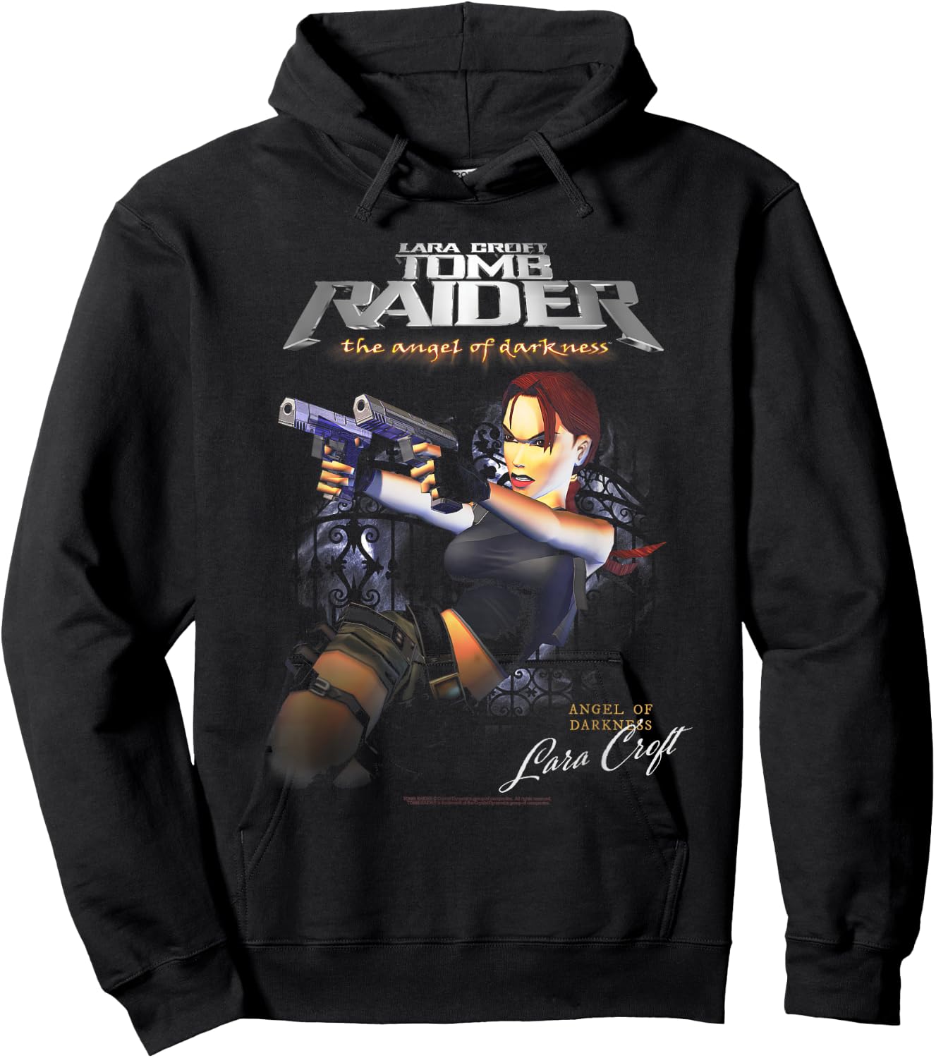 The Angel of Darkness Lara Croft Video Game Hoodie - Hoodie | Black