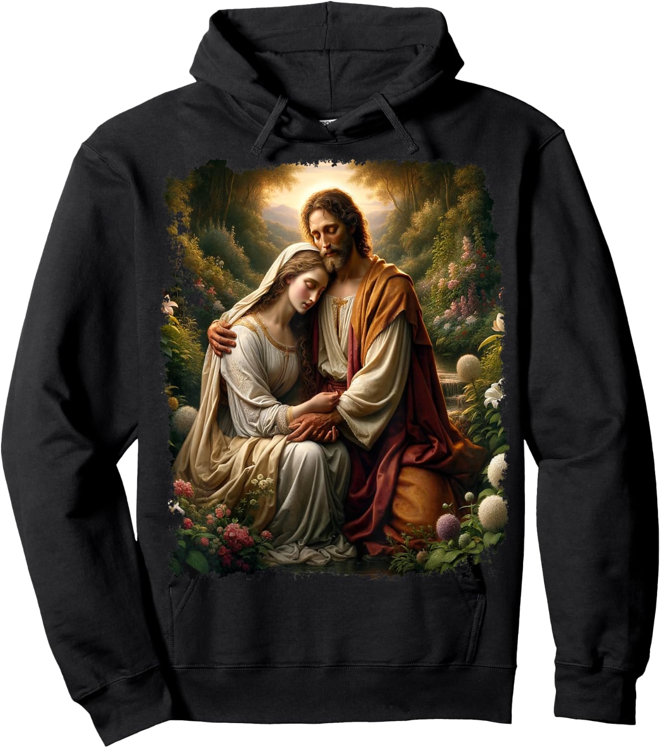 Jesus Christ Mary Magdalene Hoodie - Hoodie | Black