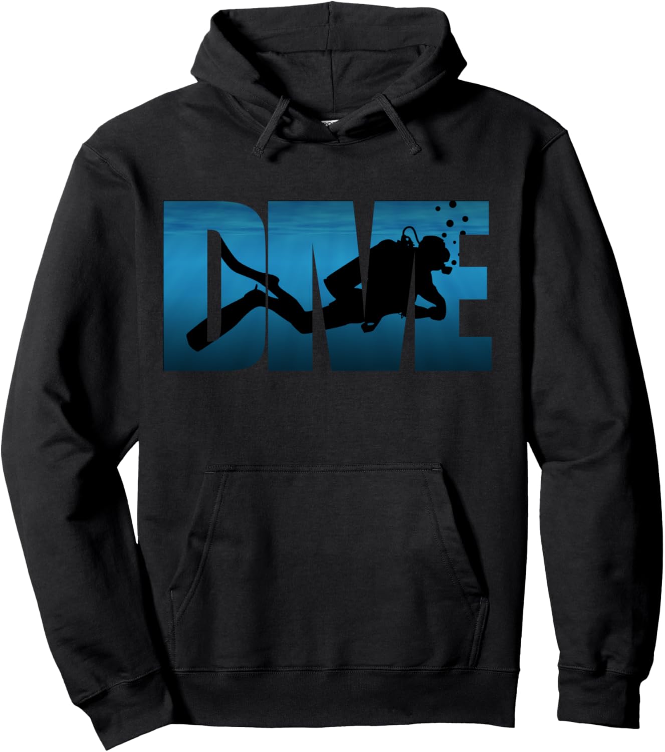 Scuba diving dive dive apnea man woman Hoodie - Hoodie | Black