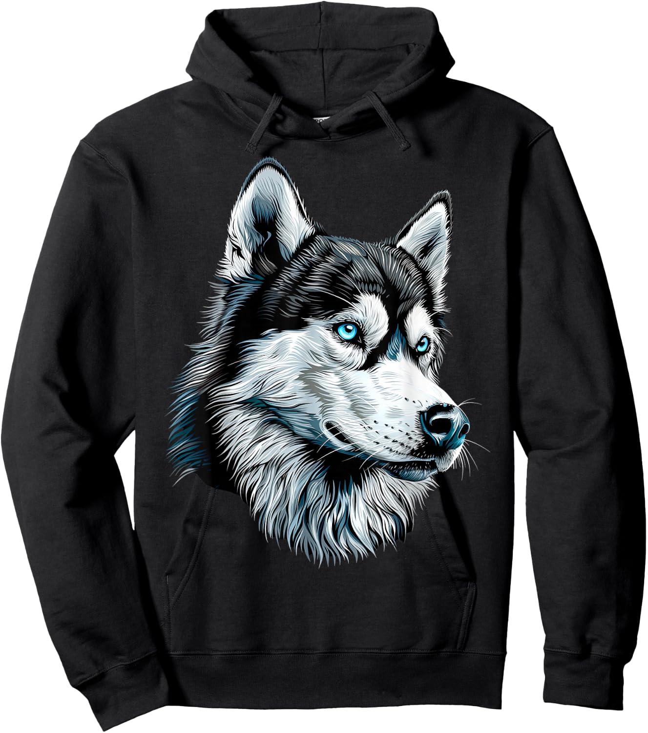 Husky Dog Lover Dog I Love Siberian Huskys , black Hoodie - Hoodie | Black
