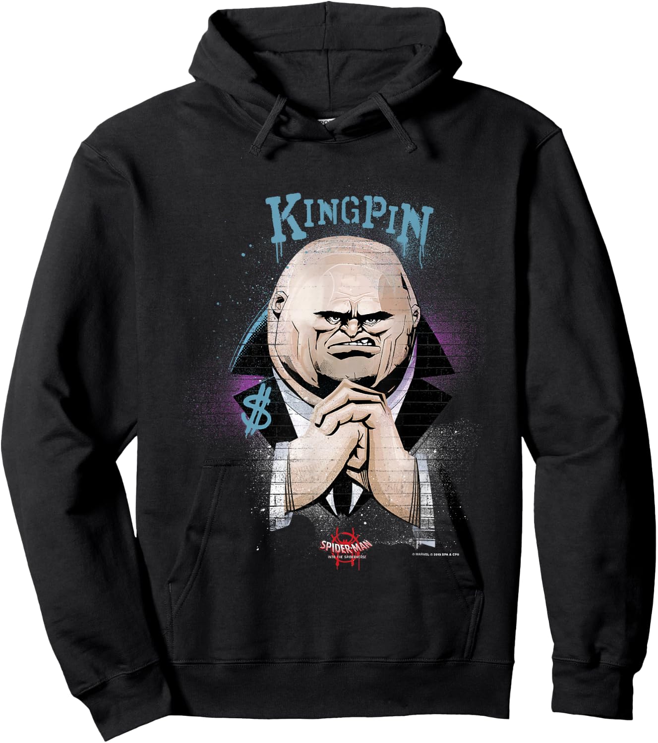 Marvel Spider-Man: Into The Spider-Verse Kingpin Graffiti Hoodie - Hoodie | Black