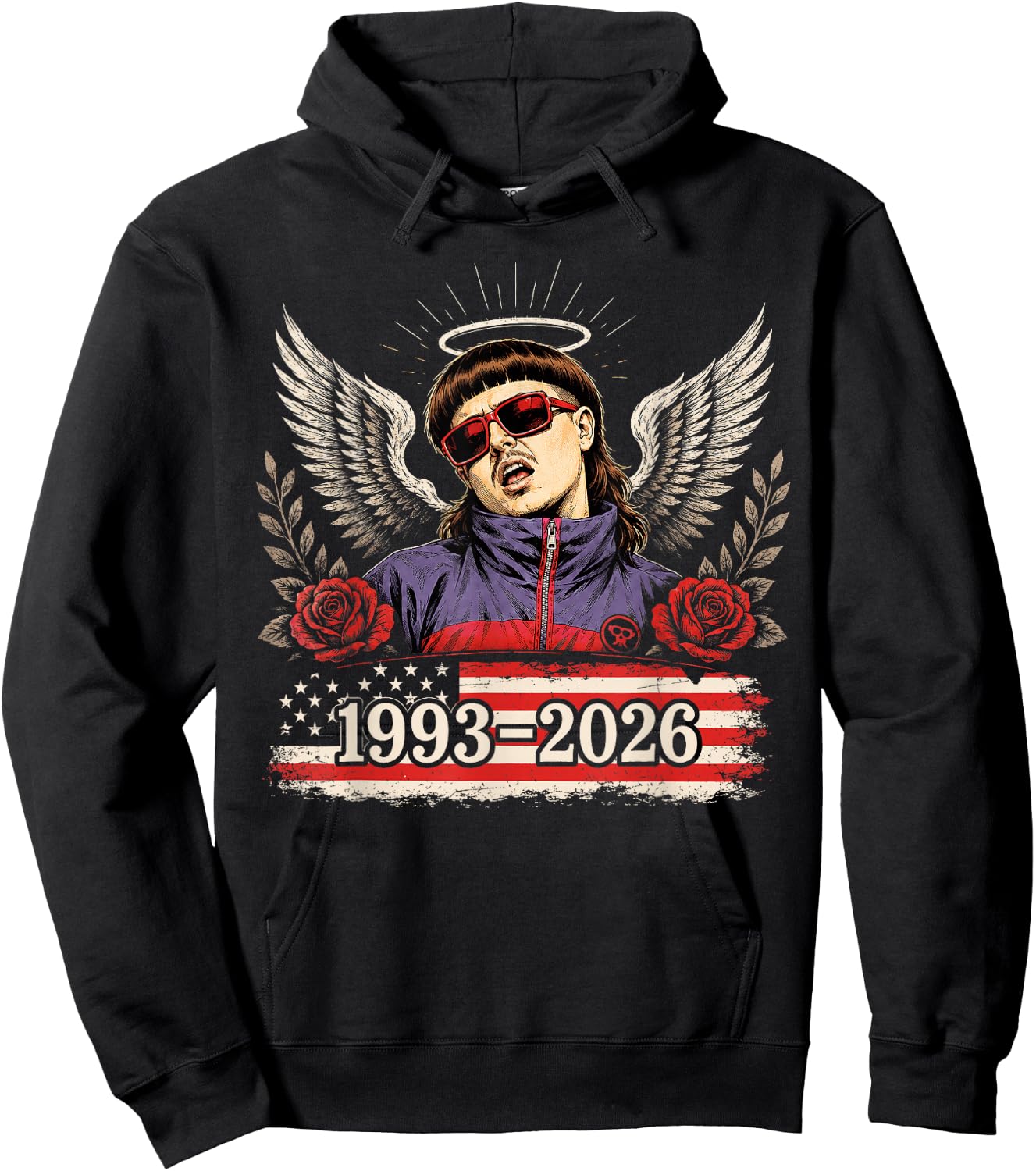 T-Shirt Hoodie - Hoodie | Black