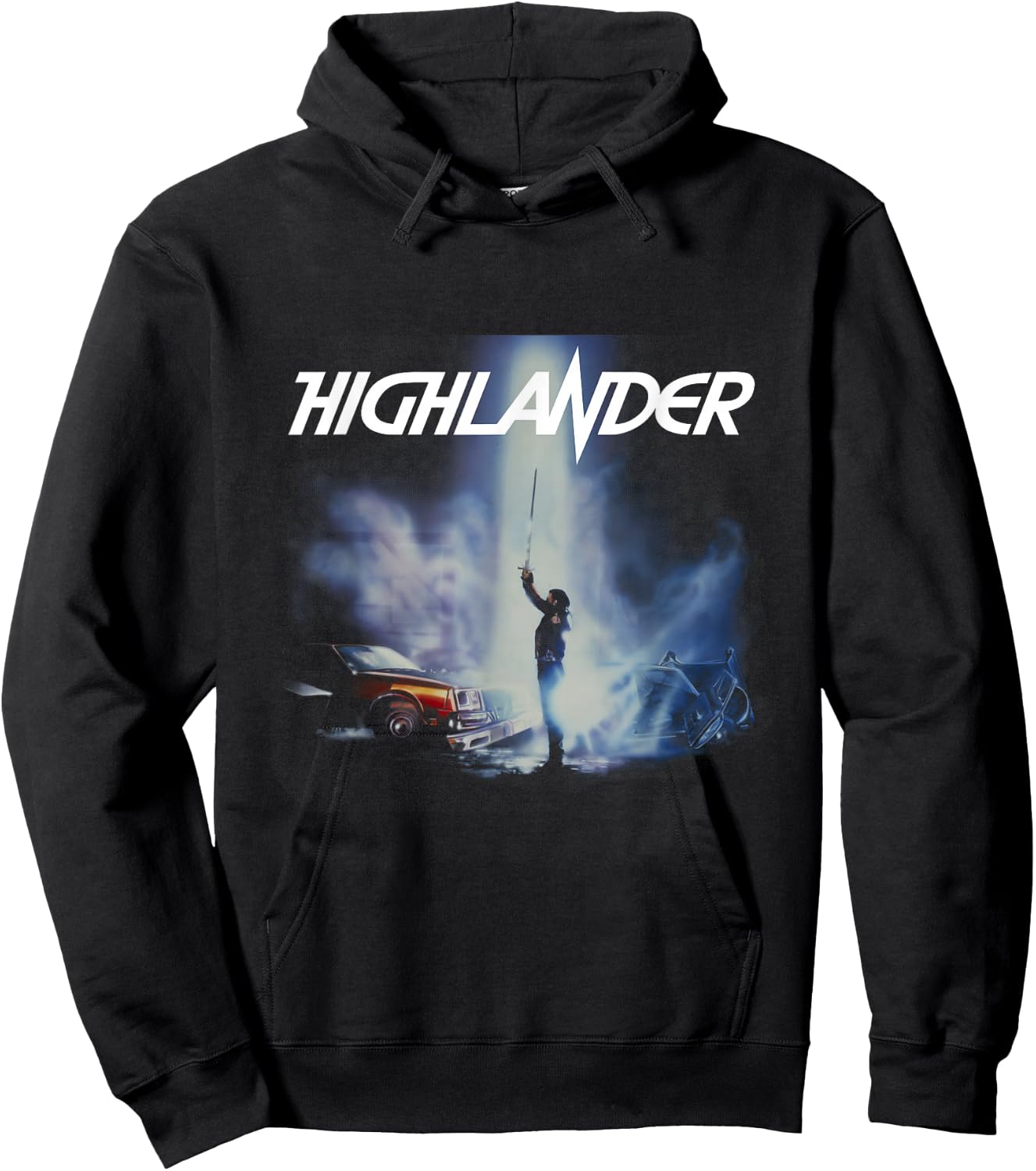 Highlander Duncan Macleod Lightning 1986 , Black, S Hoodie - Hoodie | Black