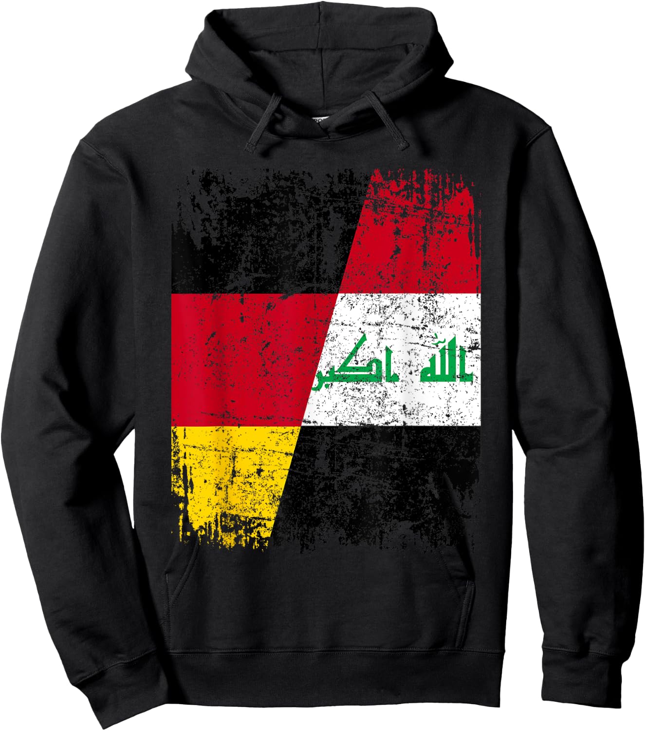 IRAK DEUTSCHLAND Flagge | Damen Herren Kinder | Irak Hoodie - Hoodie | Black