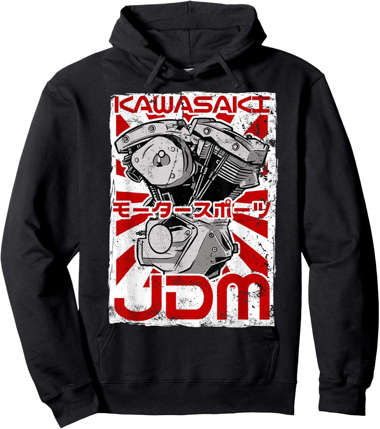 Kawasaki City 90s Retro Japan Aesthetics 80s Kawasaki , black Hoodie - Hoodie | Black