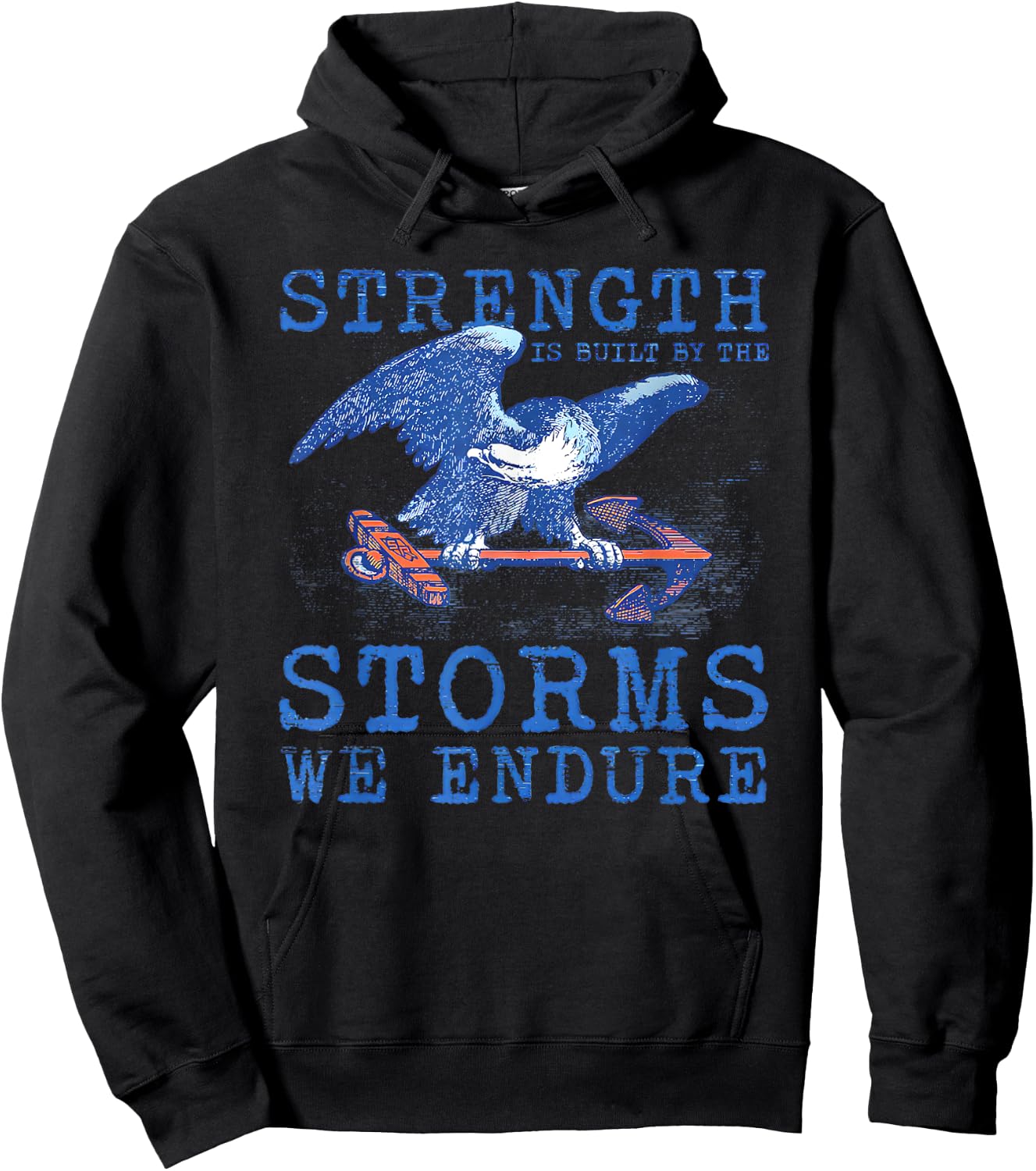 Strength is Built by the Storms We Endure Hoodie - Hoodie | Black