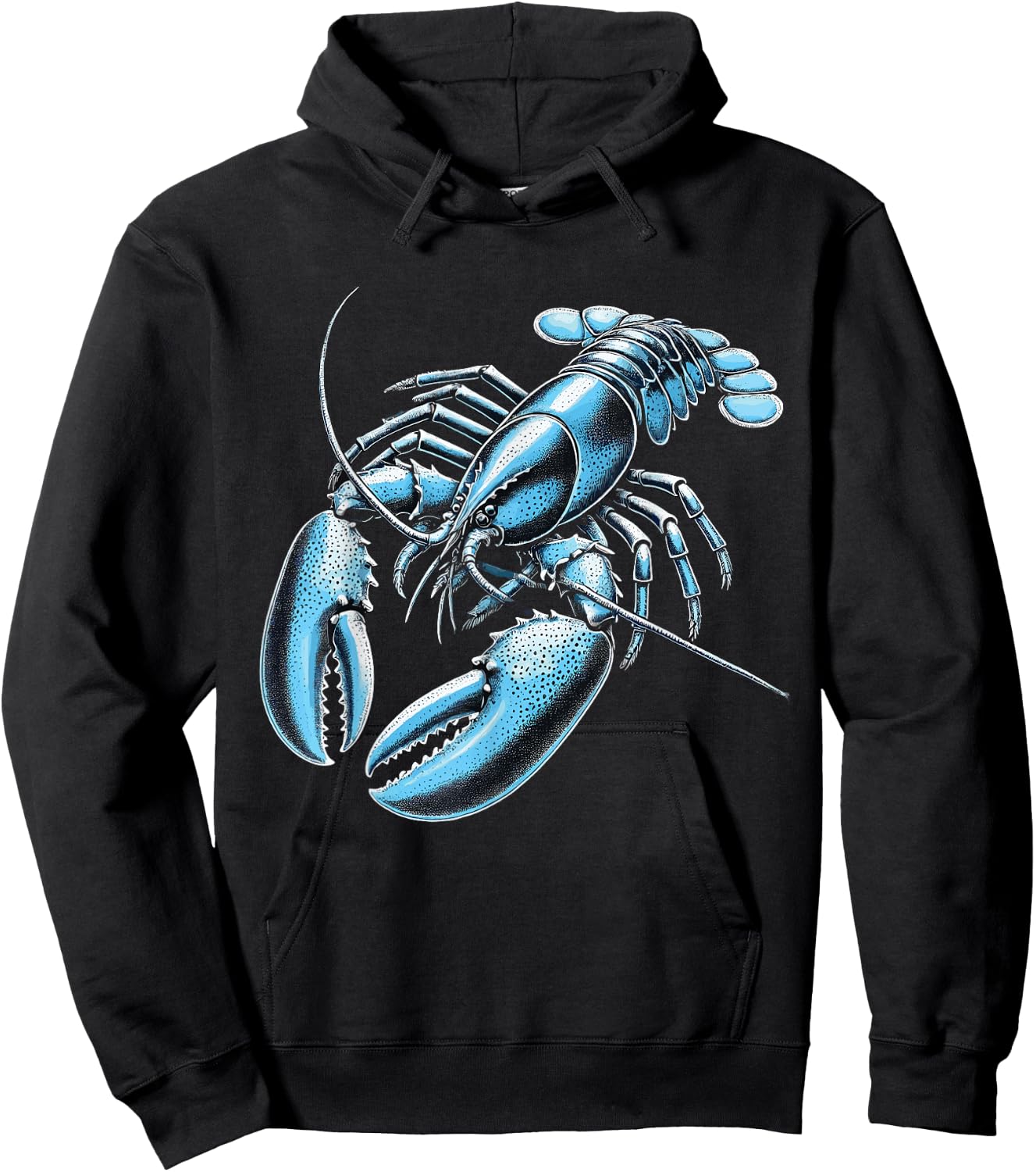 Blue Lobste Crustacean Lover Seafood Enthusiast Hoodie - Hoodie | Black