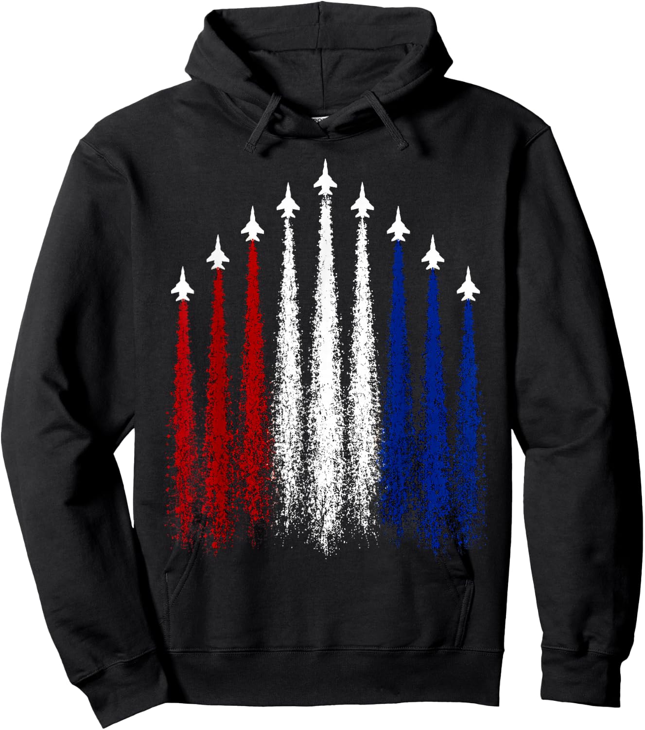 Patriotic Fighter Jets 1776 2026 American Independence Hoodie - Hoodie | Black
