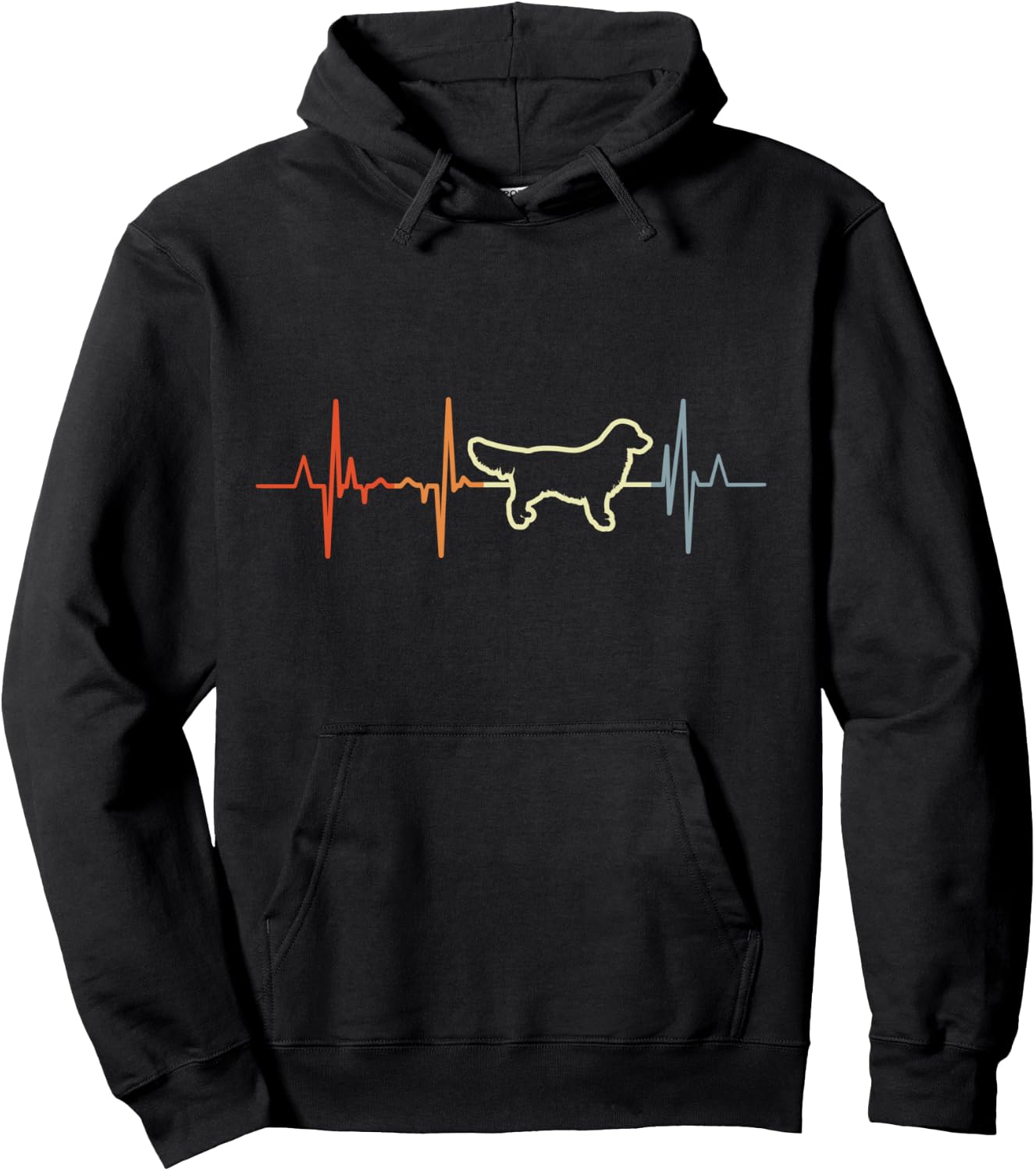I Love Golden Retriever Hoodie - Hoodie | Black