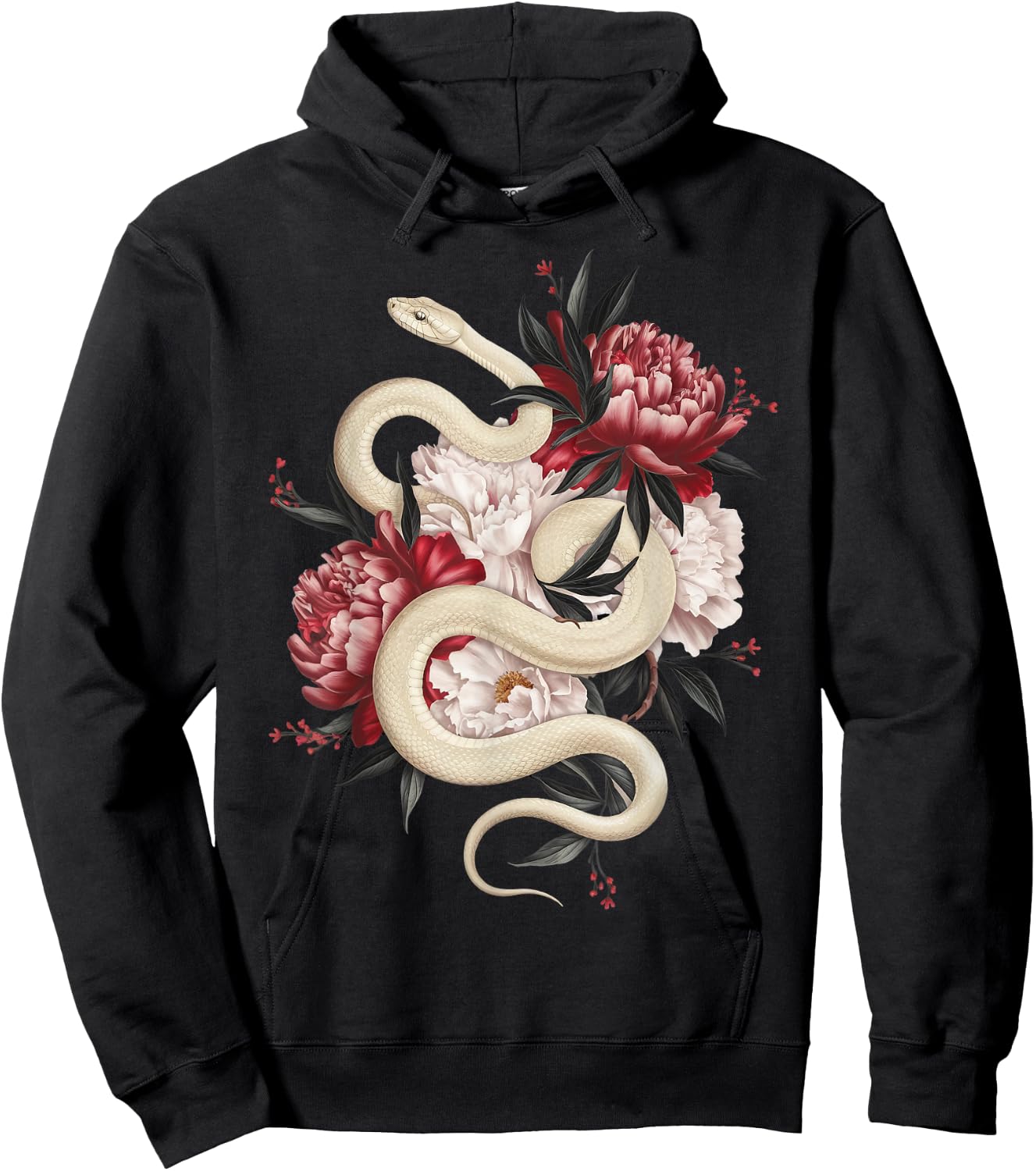 Year of The Snake 2025 Cool Snake Graphic Art Hoodie - Hoodie | Black