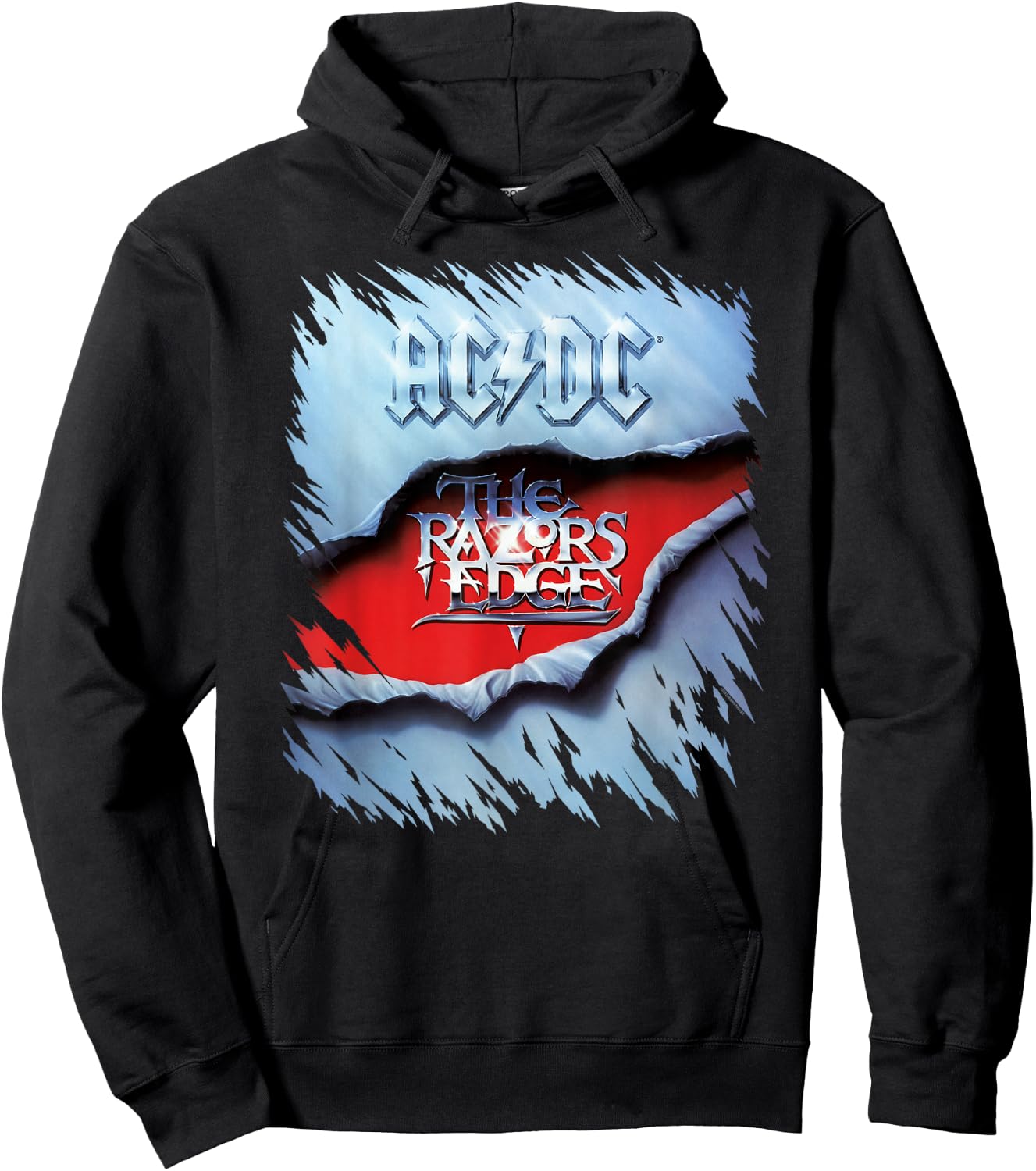 AC/DC The Razor's Edge Album Cover, Black, S Hoodie - Hoodie | Black