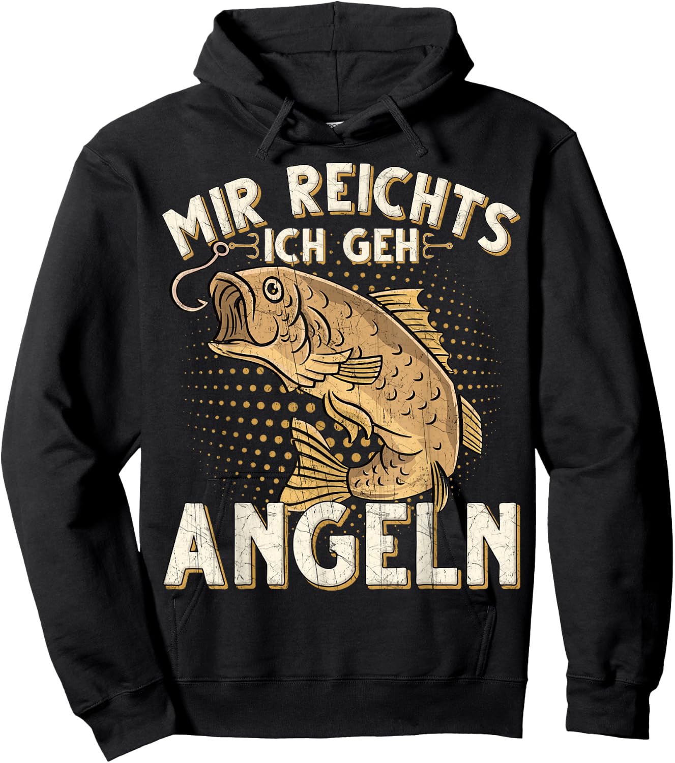 Mir Reichts Ich GEH Angeln Fischen Angler Hoodie - Hoodie | Black