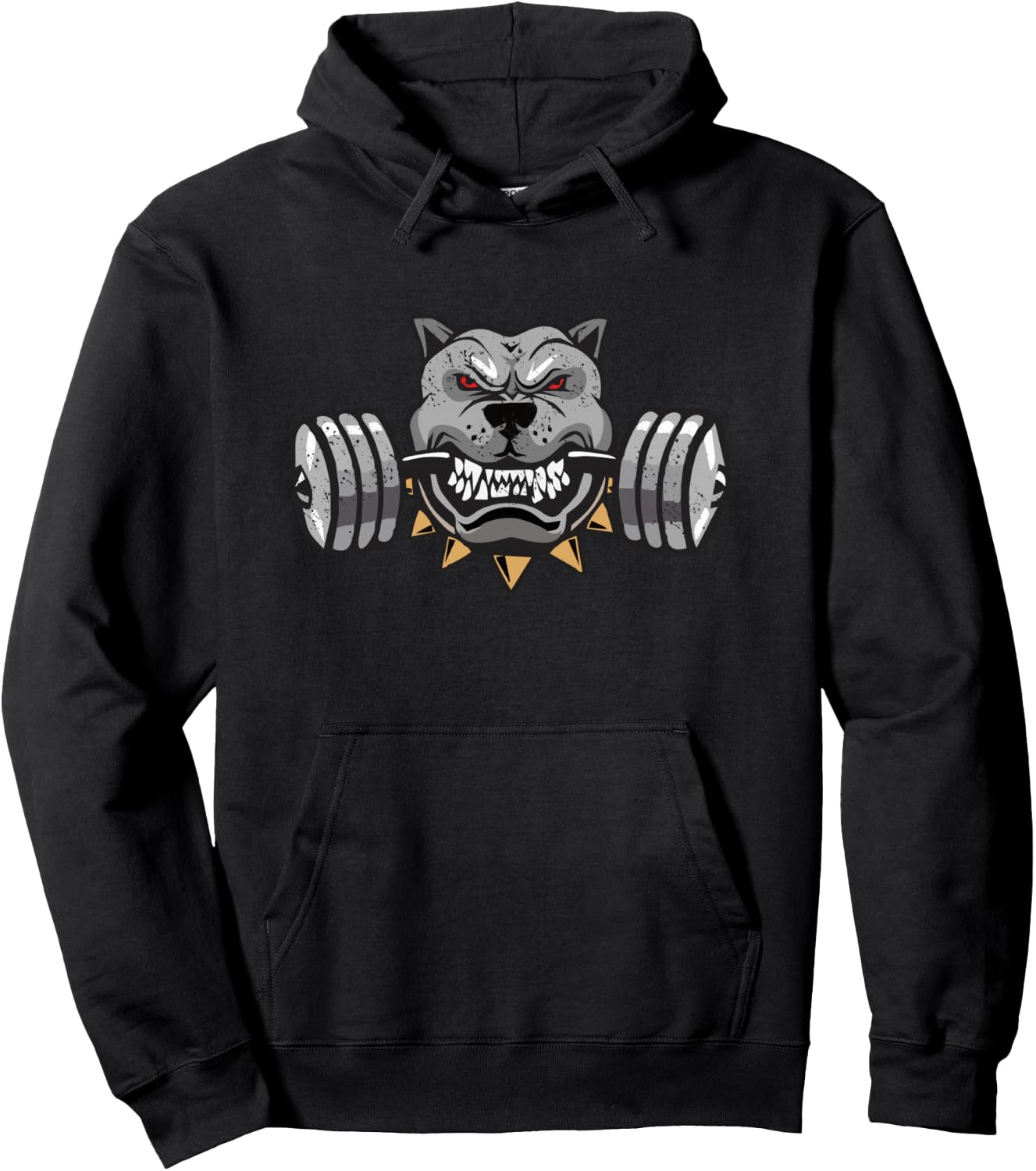 Pitbull Weightlifting, Pitbull Lover, Dog Dad Hoodie - Hoodie | Black
