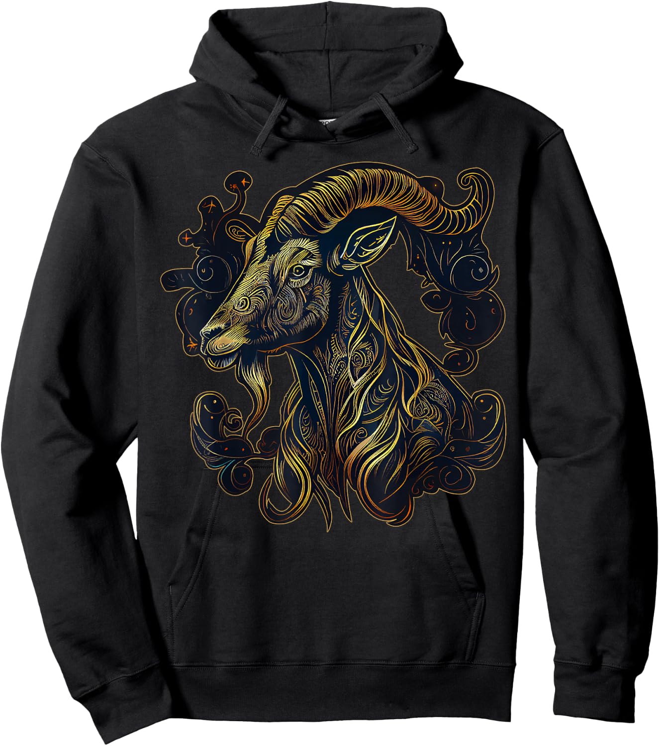 Year Of The Goat Chinese Zodiac Ram Animal Astrology Hoodie - Hoodie | Black
